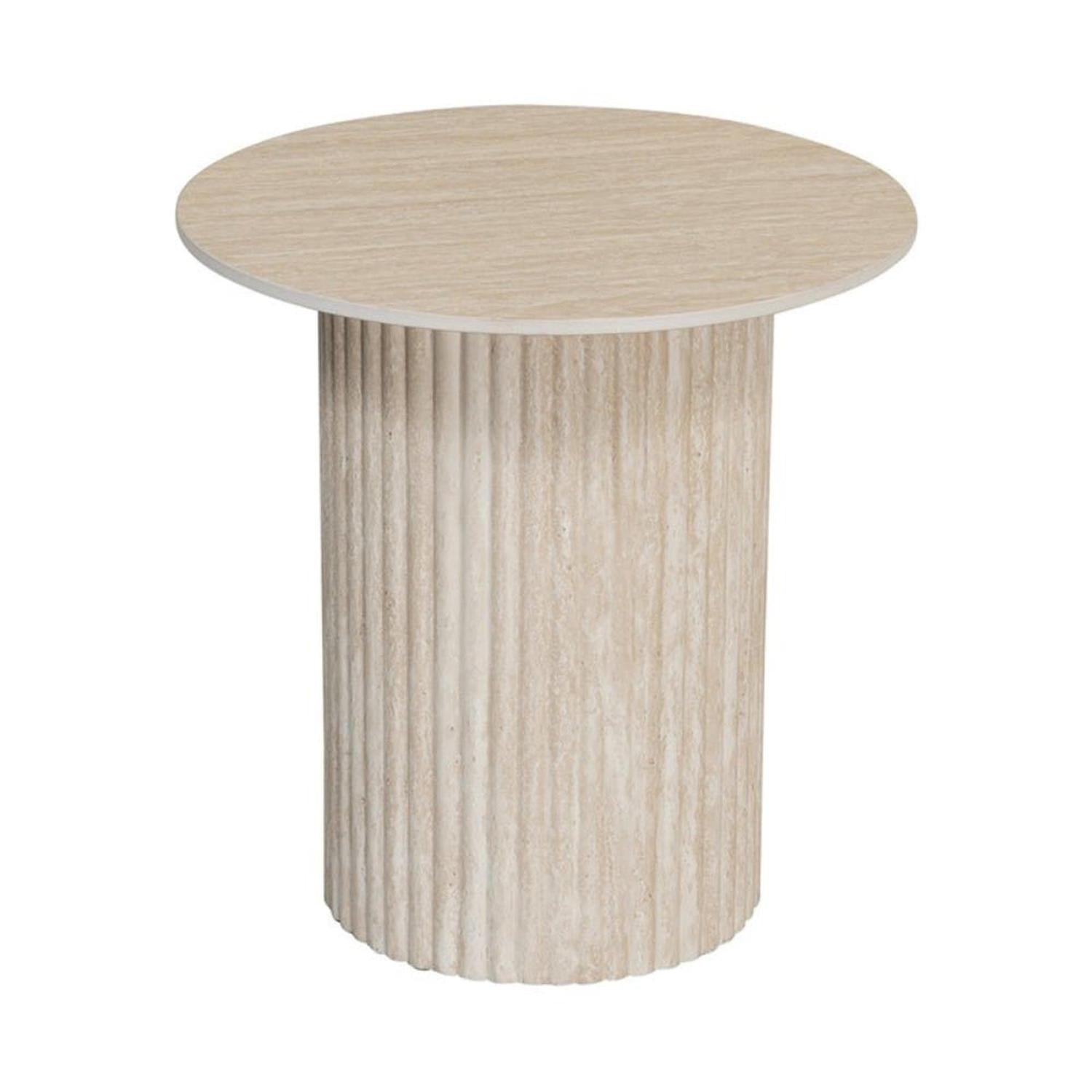 Beistelltisch Craft mit Keramik-Platte - Travertin-Beistelltisch-Pole to Pole-le canapé