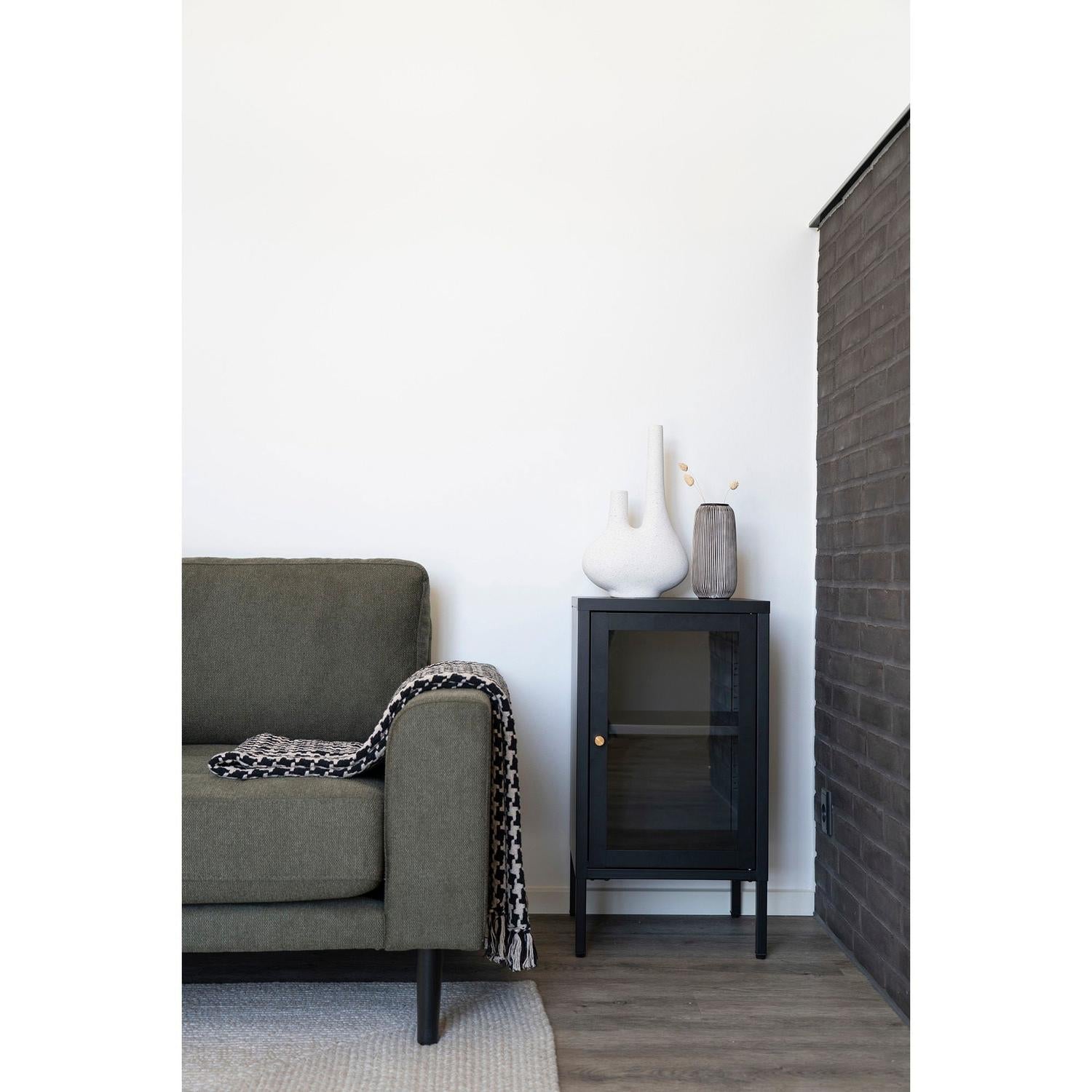 Beistelltisch Dalby mit Glastür - Schwarz-Beistelltisch-House Nordic-le canapé