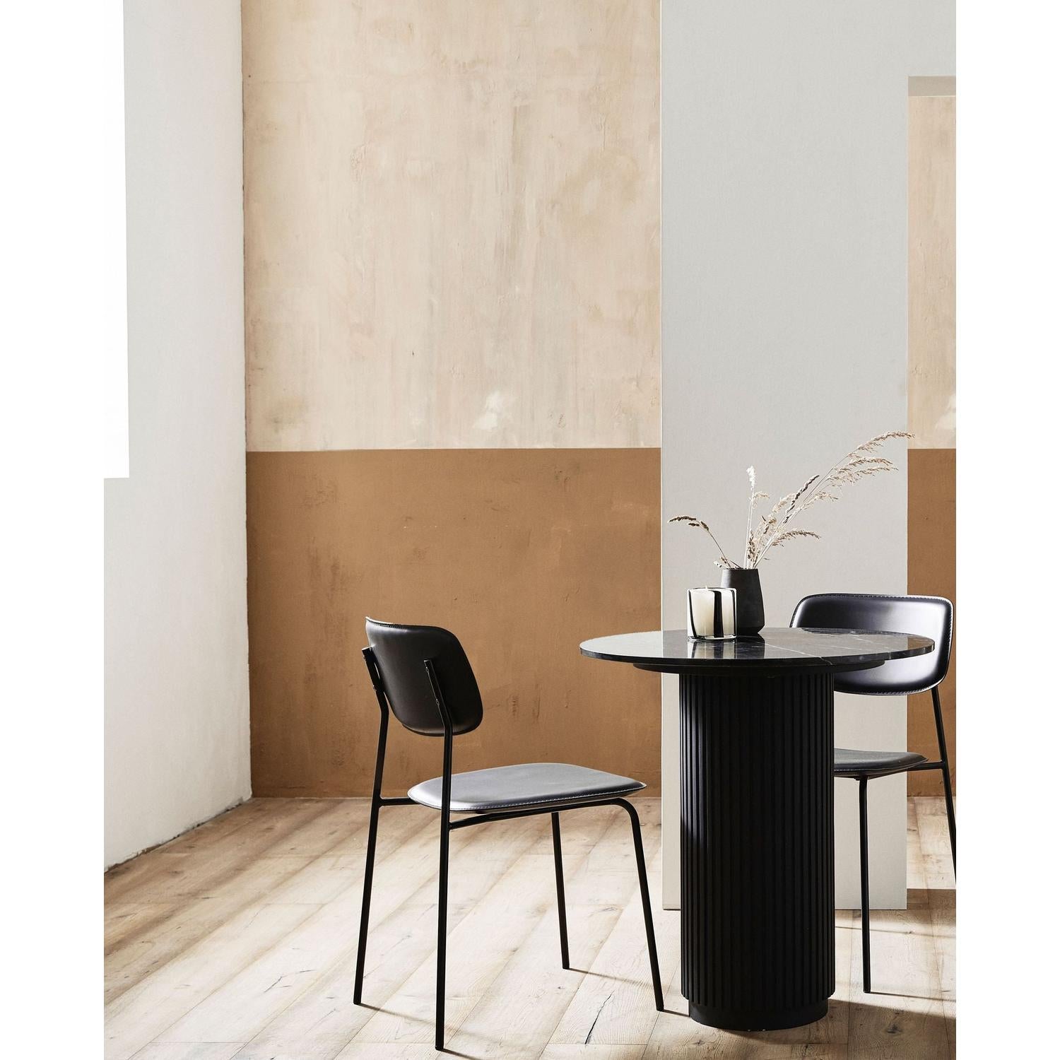 Beistelltisch Erie Ø70cm aus Marmor – Schwarz-Beistelltische-Nordal A/S-le canapé