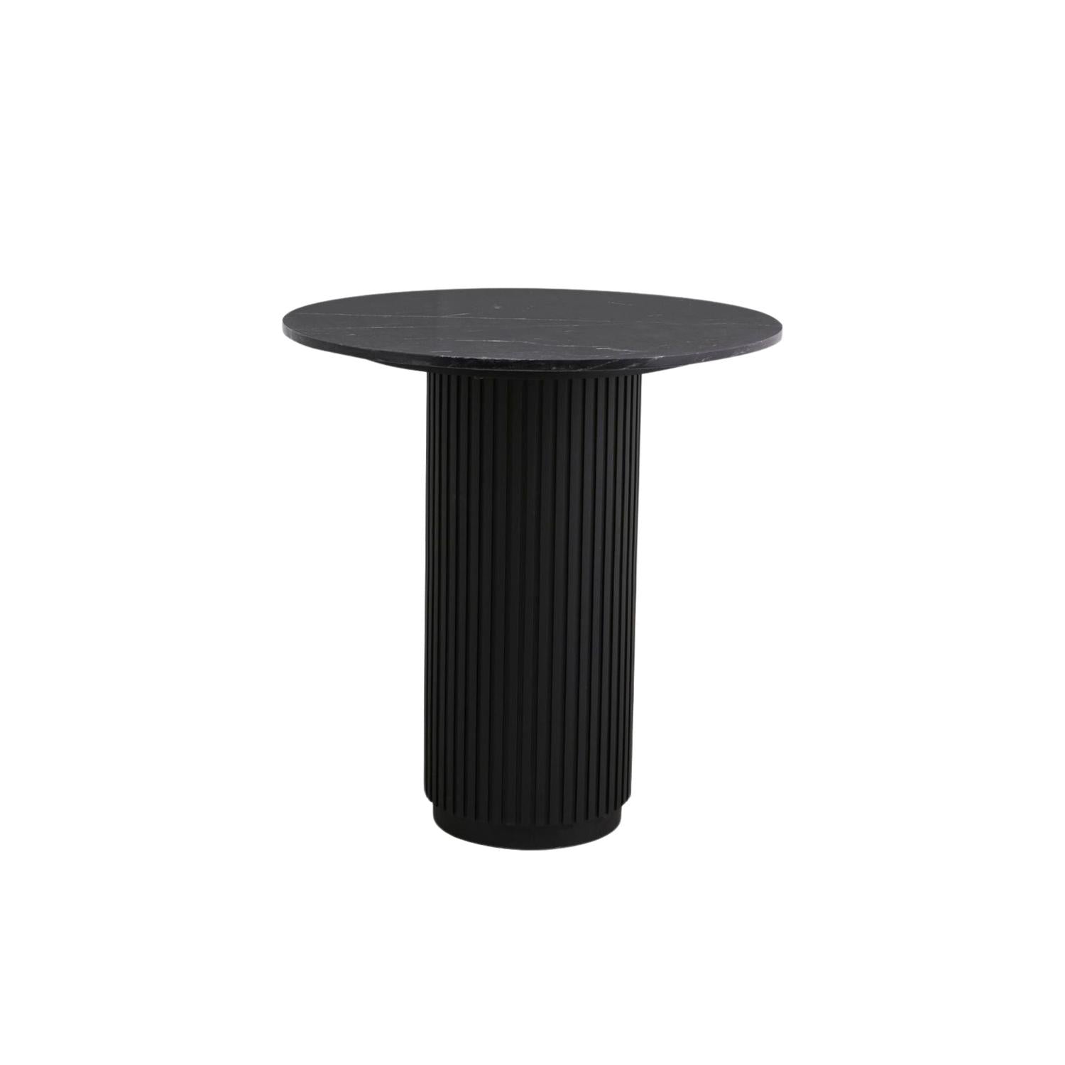 Beistelltisch Erie Ø70cm aus Marmor – Schwarz-Beistelltische-Nordal A/S-le canapé
