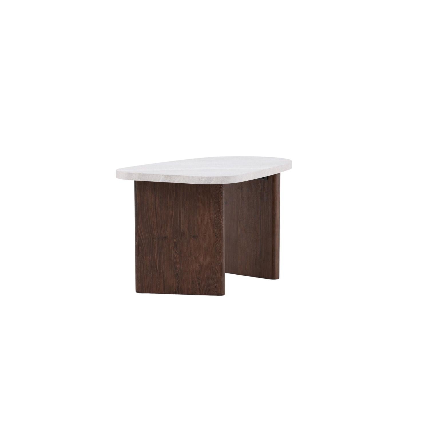 Beistelltisch Grönvik 70cm - Mokka & Betonoptik-Beistelltische-Venture Home-le canapé