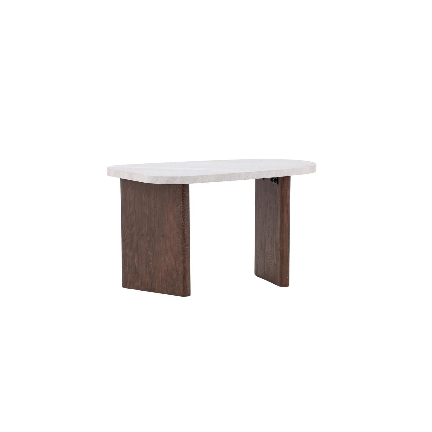 Beistelltisch Grönvik 70cm - Mokka & Betonoptik-Beistelltische-Venture Home-le canapé