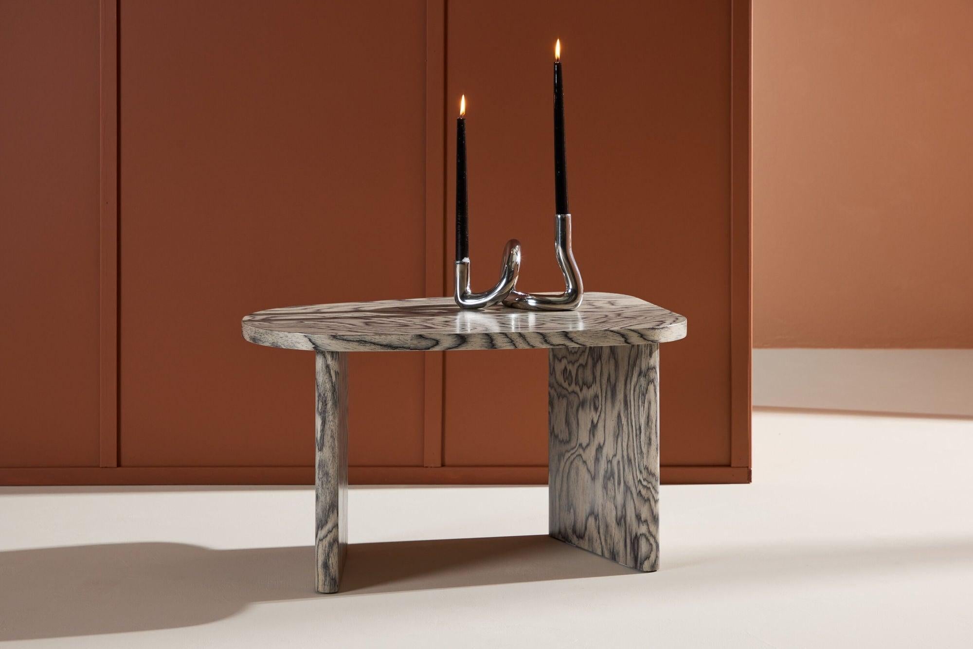 Beistelltisch Grönvik 70cm - Schwarz Grau Print-Beistelltische-Venture Home-le canapé