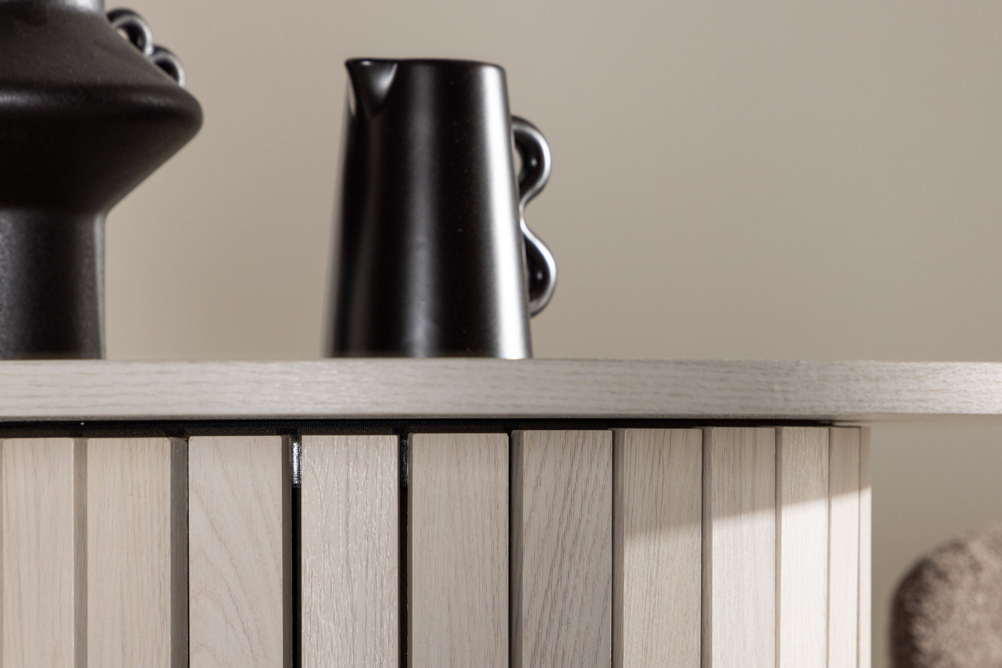 Beistelltisch Härön in Barhöhe Ø70cm - Weiß-Beistelltische-Venture Home-le canapé