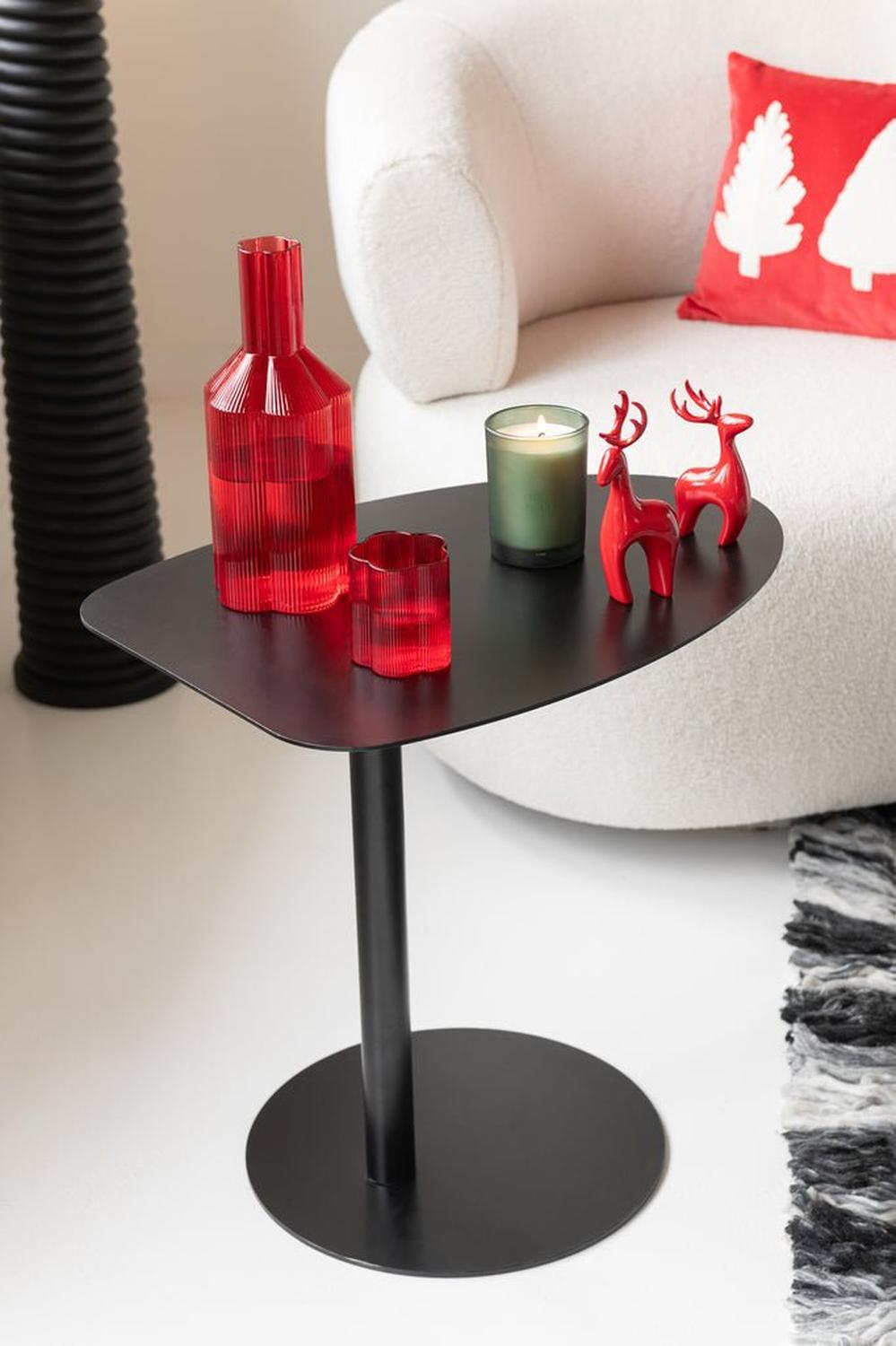 Beistelltisch Ice aus Metall - Schwarz-Beistelltisch-J-Line-le canapé