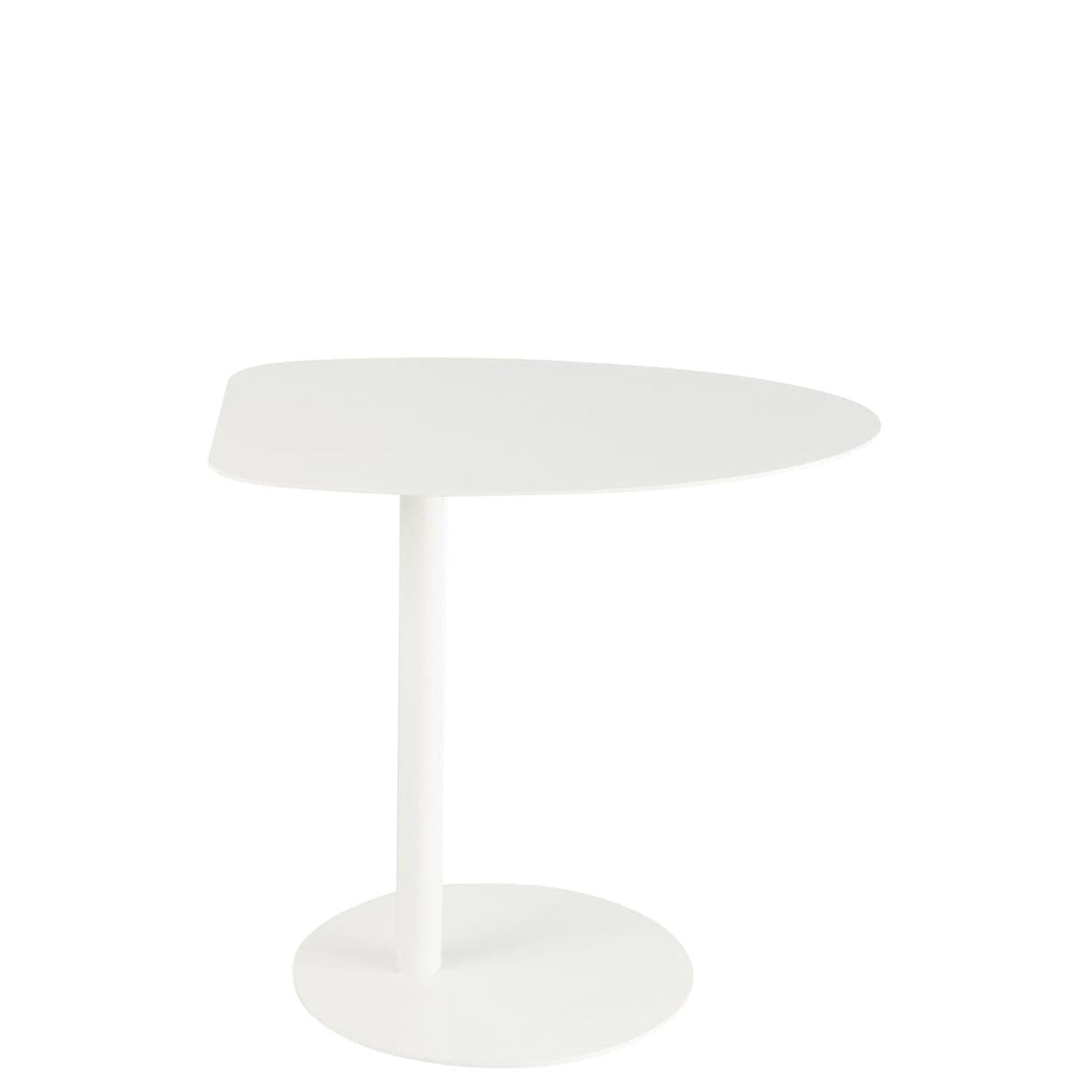 Beistelltisch Ice aus Metall - Weiß-Beistelltisch-J-Line-le canapé