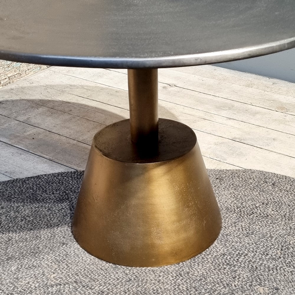 Beistelltisch Kian aus Aluminium - Gold/Silber-Beistelltisch-Benoa-le canapé