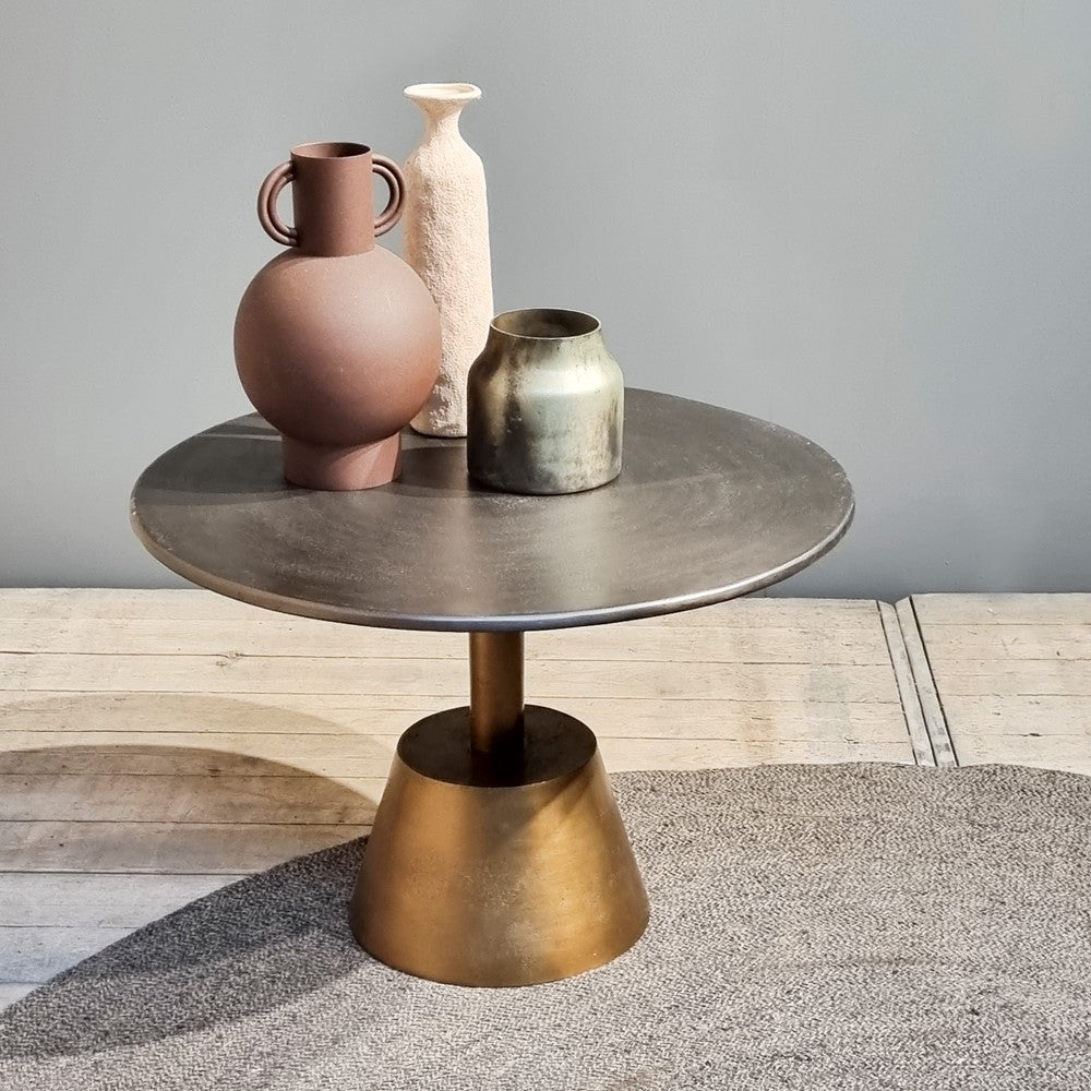 Beistelltisch Kian aus Aluminium - Gold/Silber-Beistelltische-Benoa-le canapé