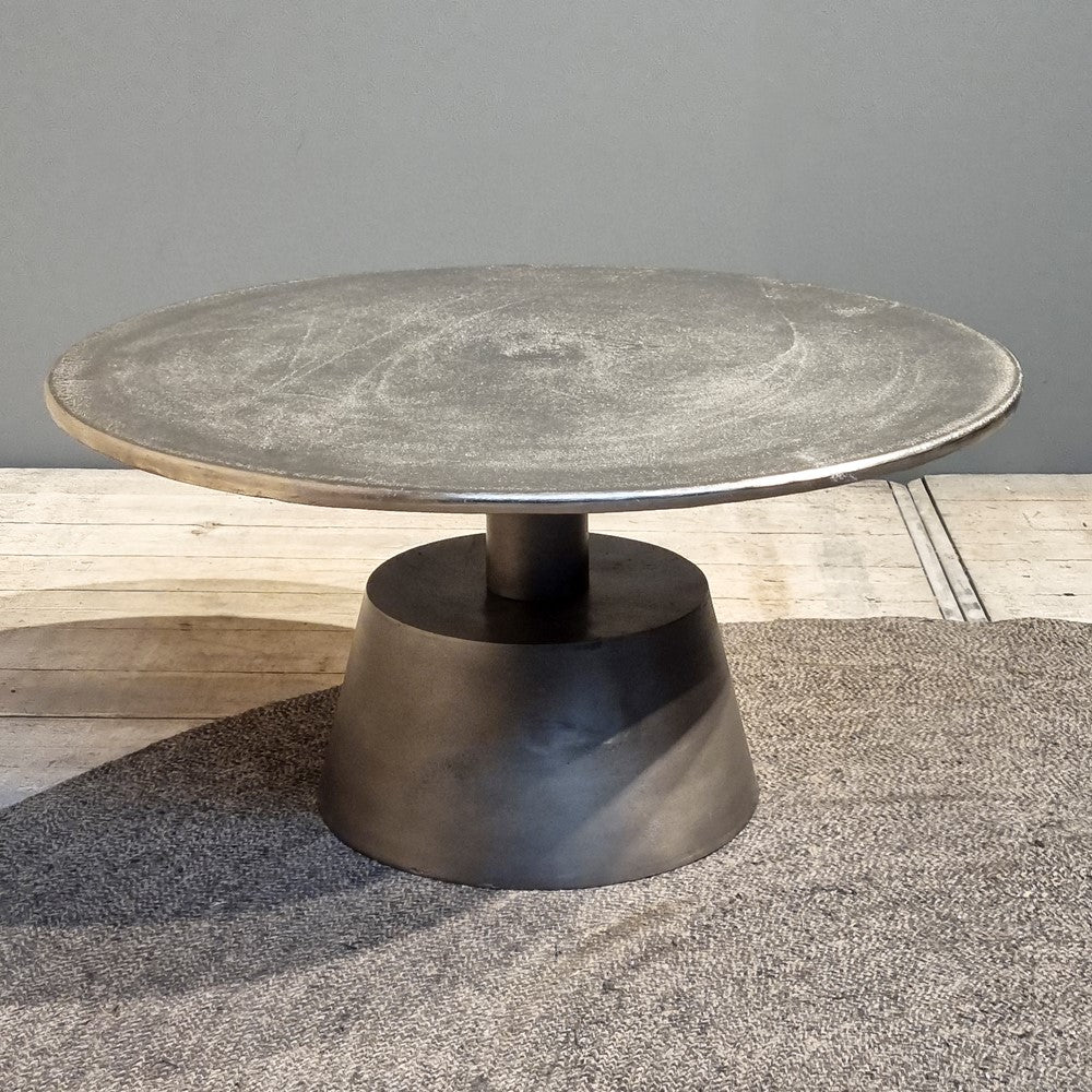 Beistelltisch Kian aus Aluminium - Silber-Beistelltische-Benoa-le canapé