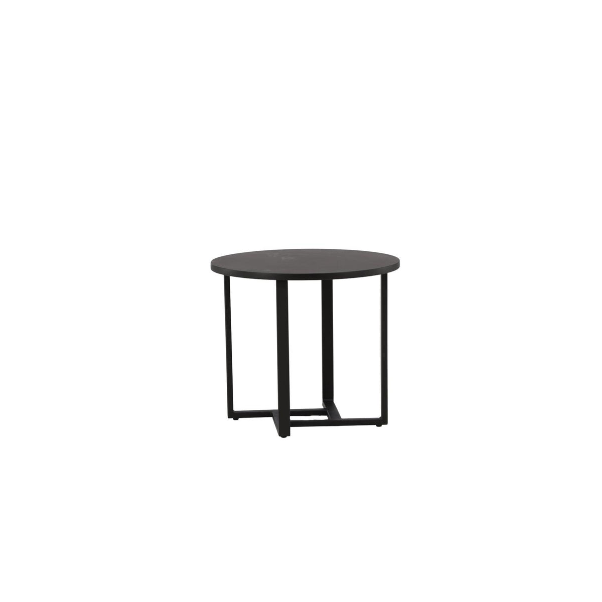Beistelltisch Lawton Ø50cm - Schwarz-Beistelltische-Venture Home-le canapé