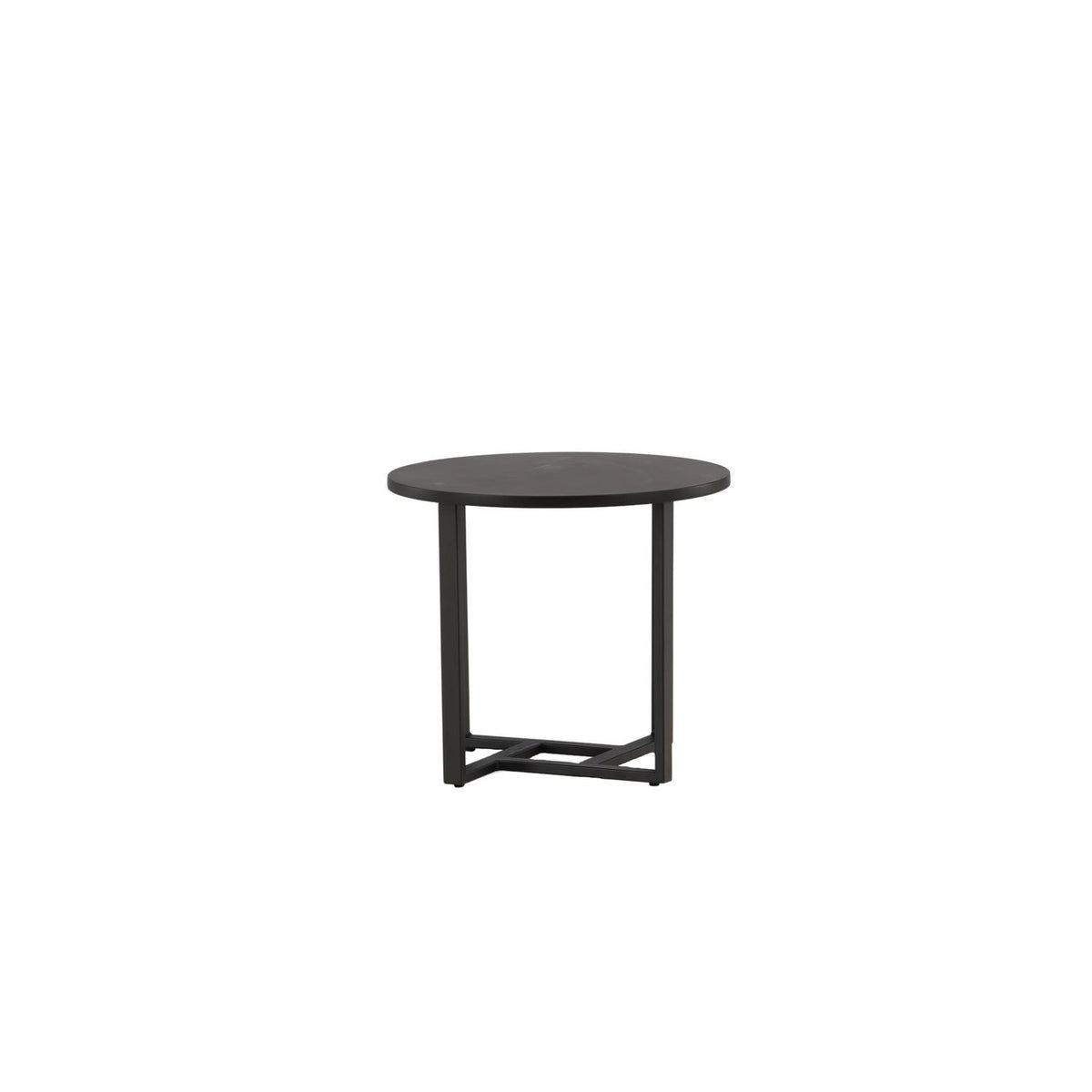 Beistelltisch Lawton Ø50cm - Schwarz-Beistelltische-Venture Home-le canapé