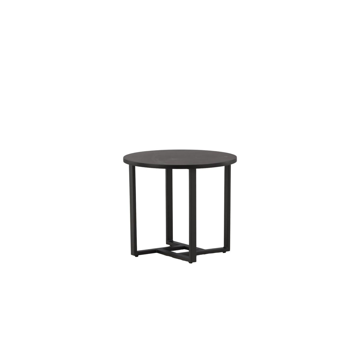 Beistelltisch Lawton Ø50cm - Schwarz-Beistelltische-Venture Home-le canapé