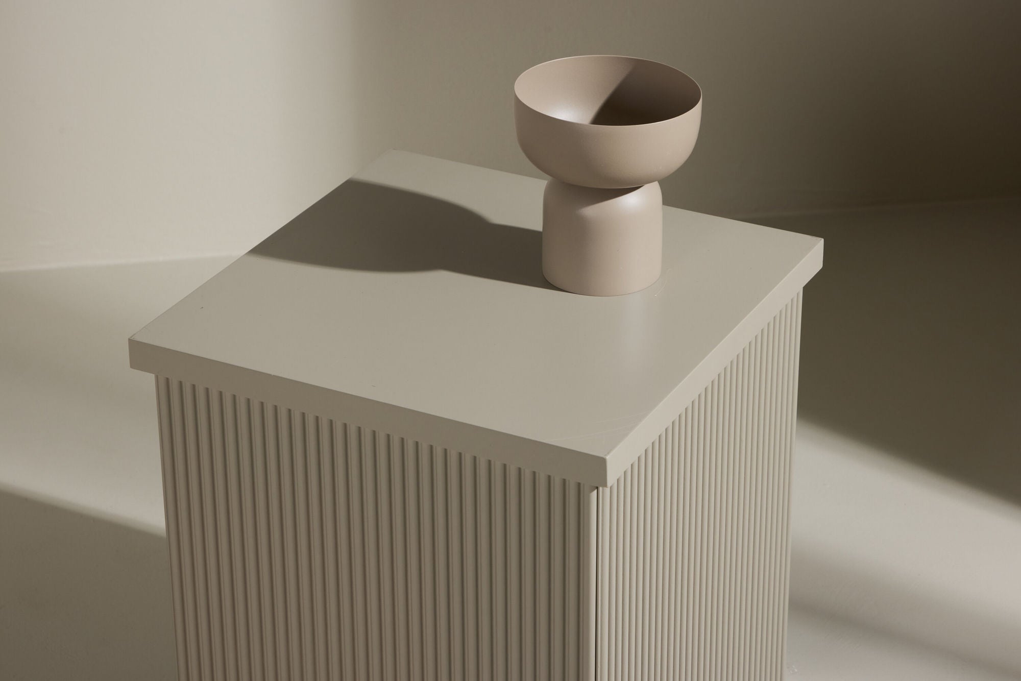 Beistelltisch Lenox 40*40cm - Beige-Beistelltisch-Venture Home-le canapé
