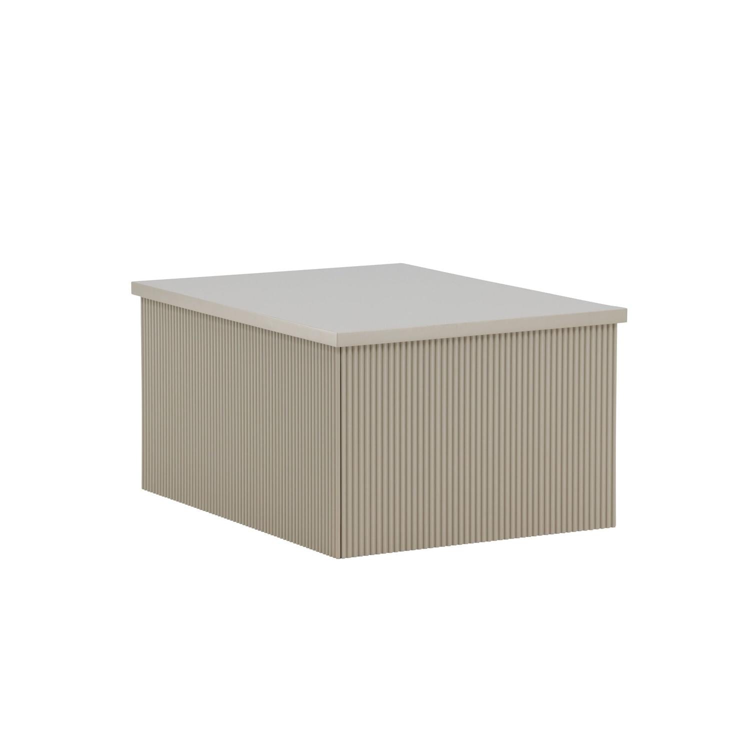 Beistelltisch Lenox 80cm - Beige-Beistelltisch-Venture Home-le canapé