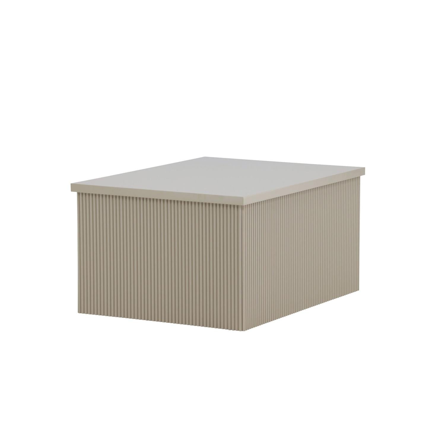 Beistelltisch Lenox 80cm - Beige-Beistelltisch-Venture Home-le canapé