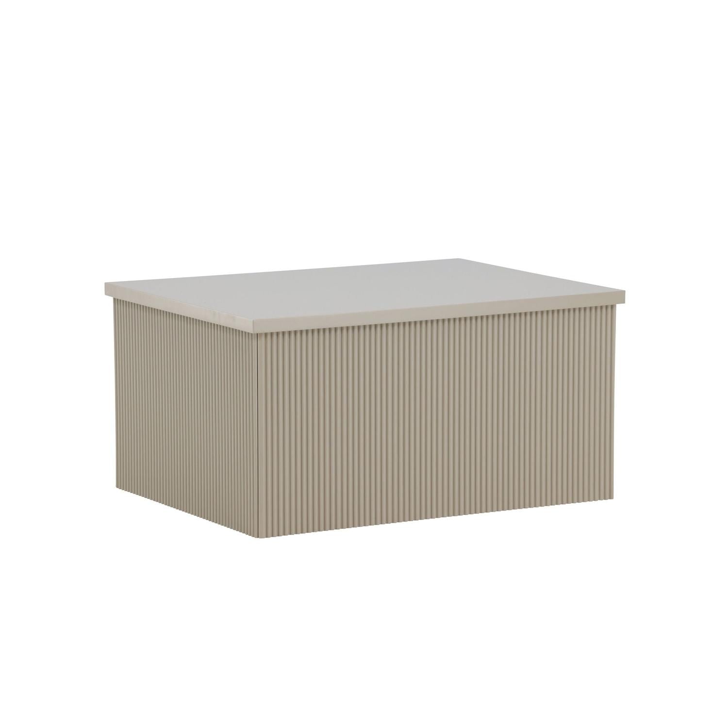 Beistelltisch Lenox 80cm - Beige-Beistelltisch-Venture Home-le canapé