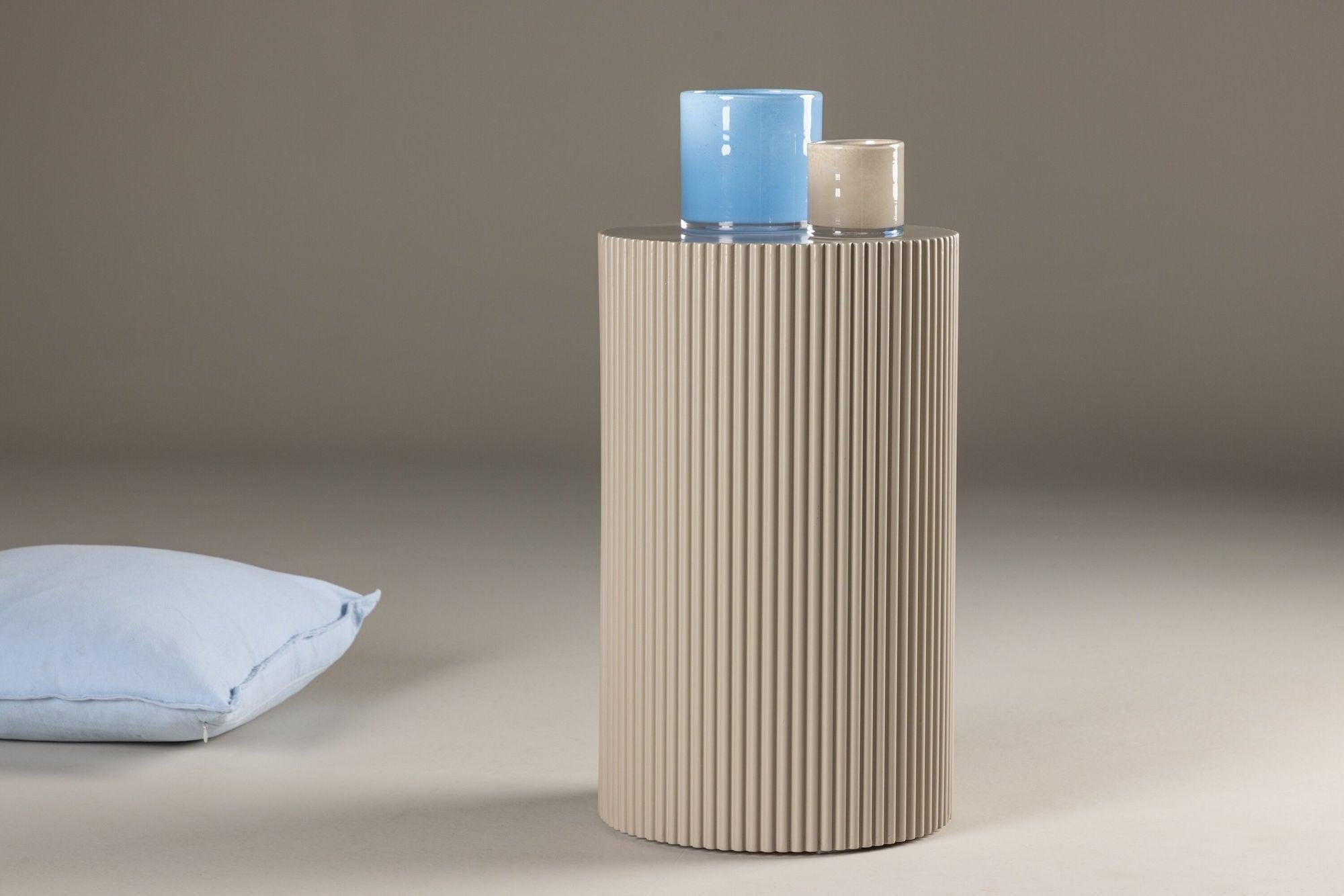 Beistelltisch Lenox Ø31cm - Beige-Beistelltische-Venture Home-le canapé