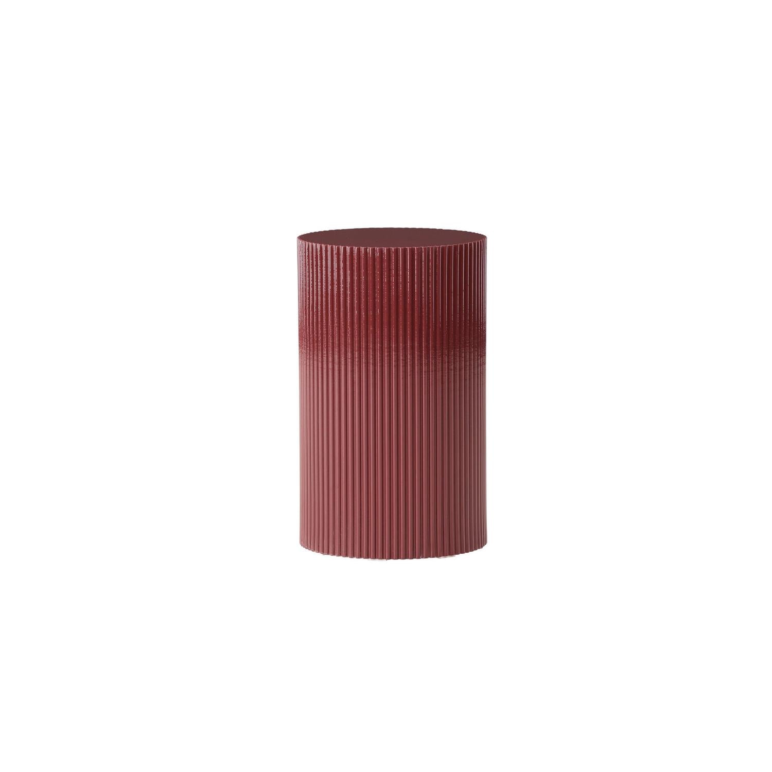 Beistelltisch Lenox Ø31cm - Burgunderrot-Beistelltisch-Venture Home-le canapé