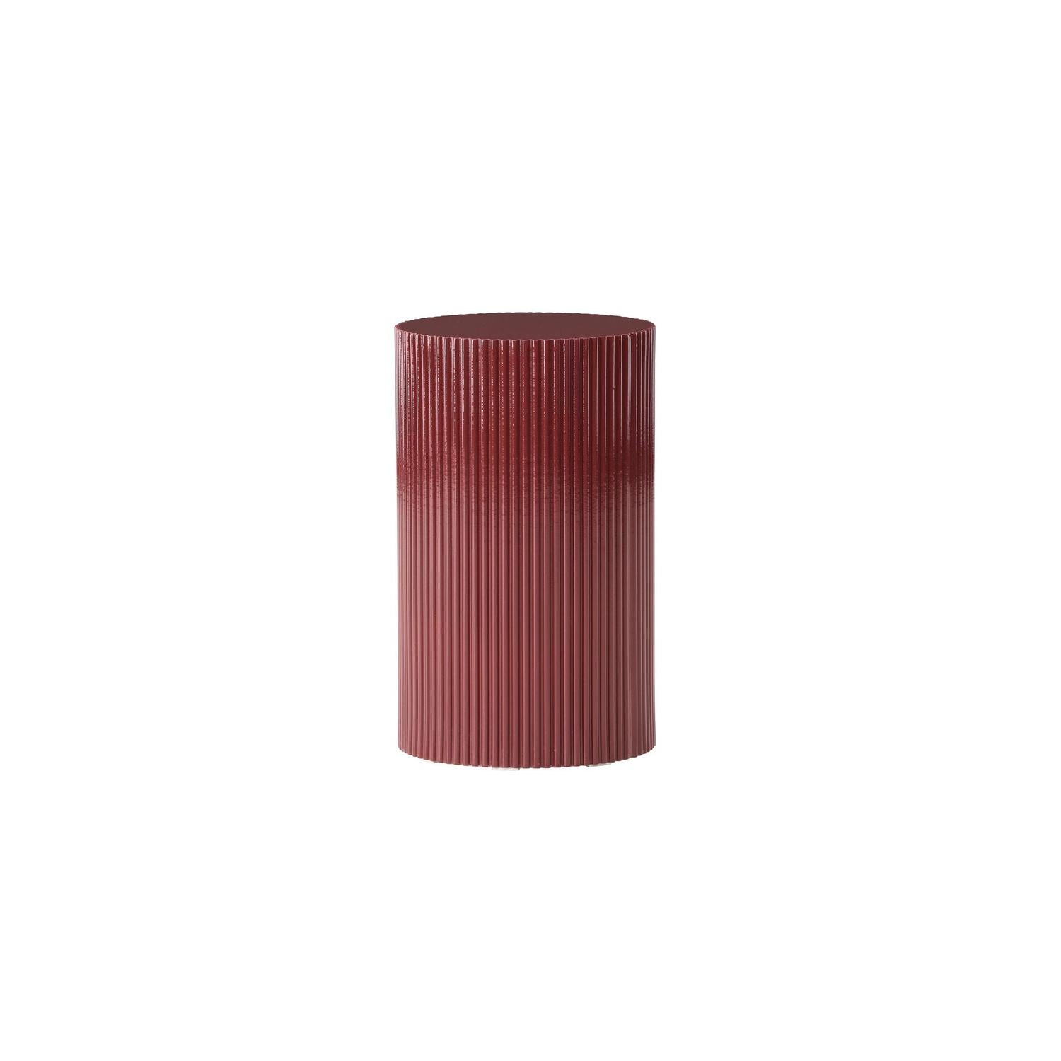 Beistelltisch Lenox Ø31cm - Burgunderrot-Beistelltische-Venture Home-le canapé