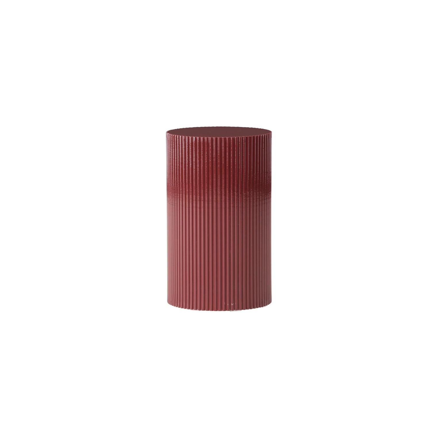 Beistelltisch Lenox Ø31cm - Burgunderrot-Beistelltische-Venture Home-le canapé