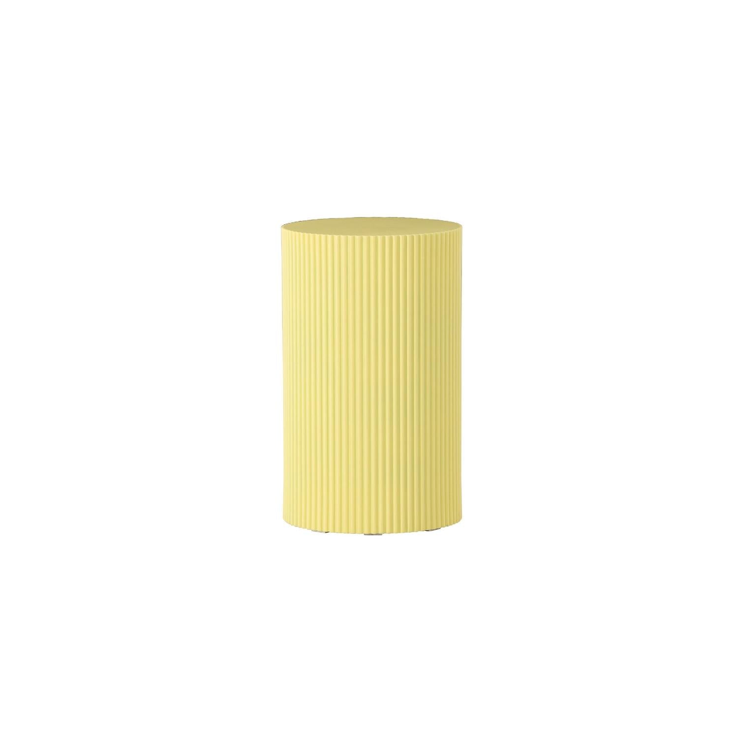 Beistelltisch Lenox Ø31cm - Hellgelb-Beistelltisch-Venture Home-le canapé