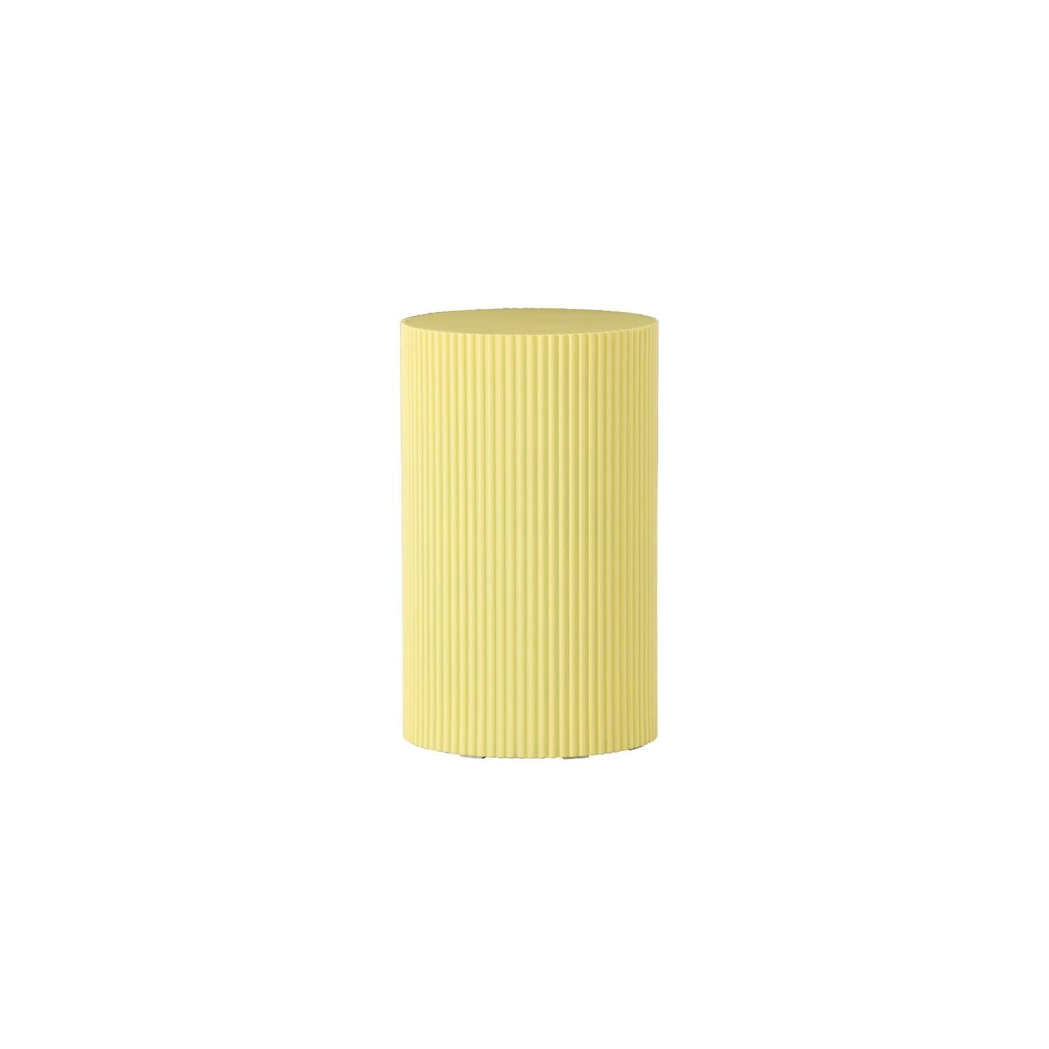 Beistelltisch Lenox Ø31cm - Hellgelb-Beistelltisch-Venture Home-le canapé