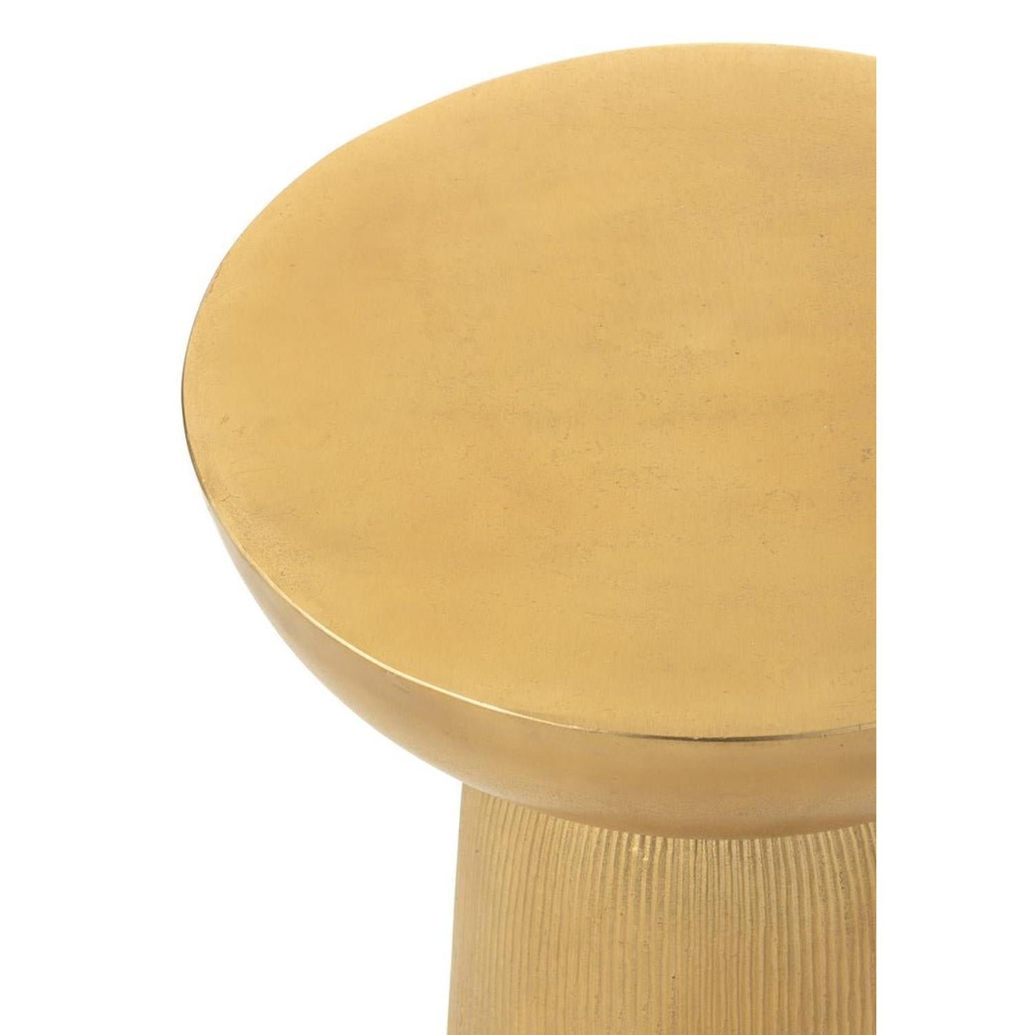 Beistelltisch Louane aus Aluminium - Gold-Beistelltisch-J-Line-le canapé