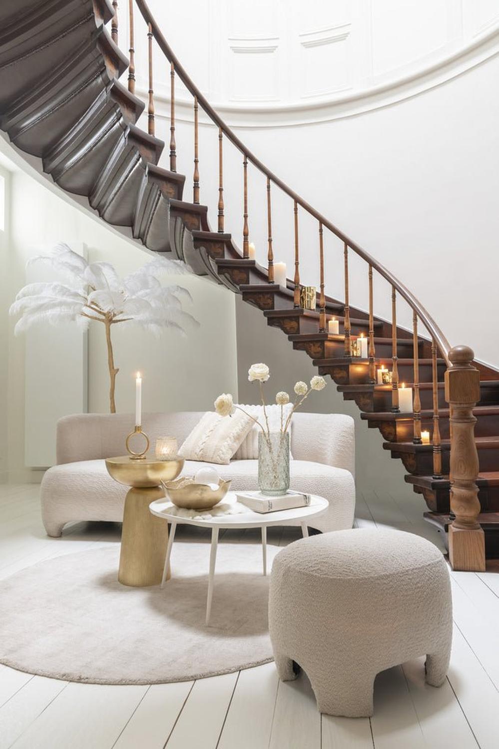 Beistelltisch Louane aus Aluminium - Gold-Beistelltische-J-Line-le canapé