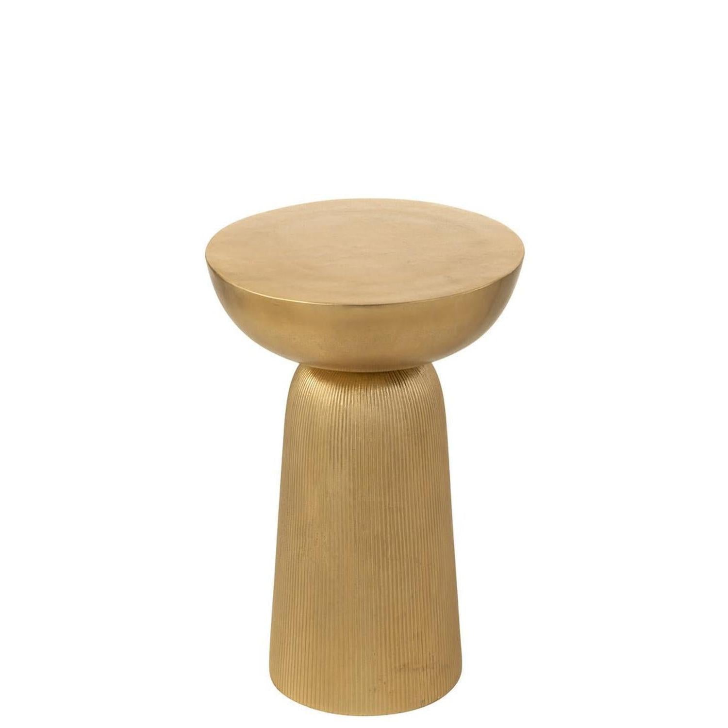 Beistelltisch Louane aus Aluminium Ø36cm - Gold-Beistelltische-J-Line-le canapé