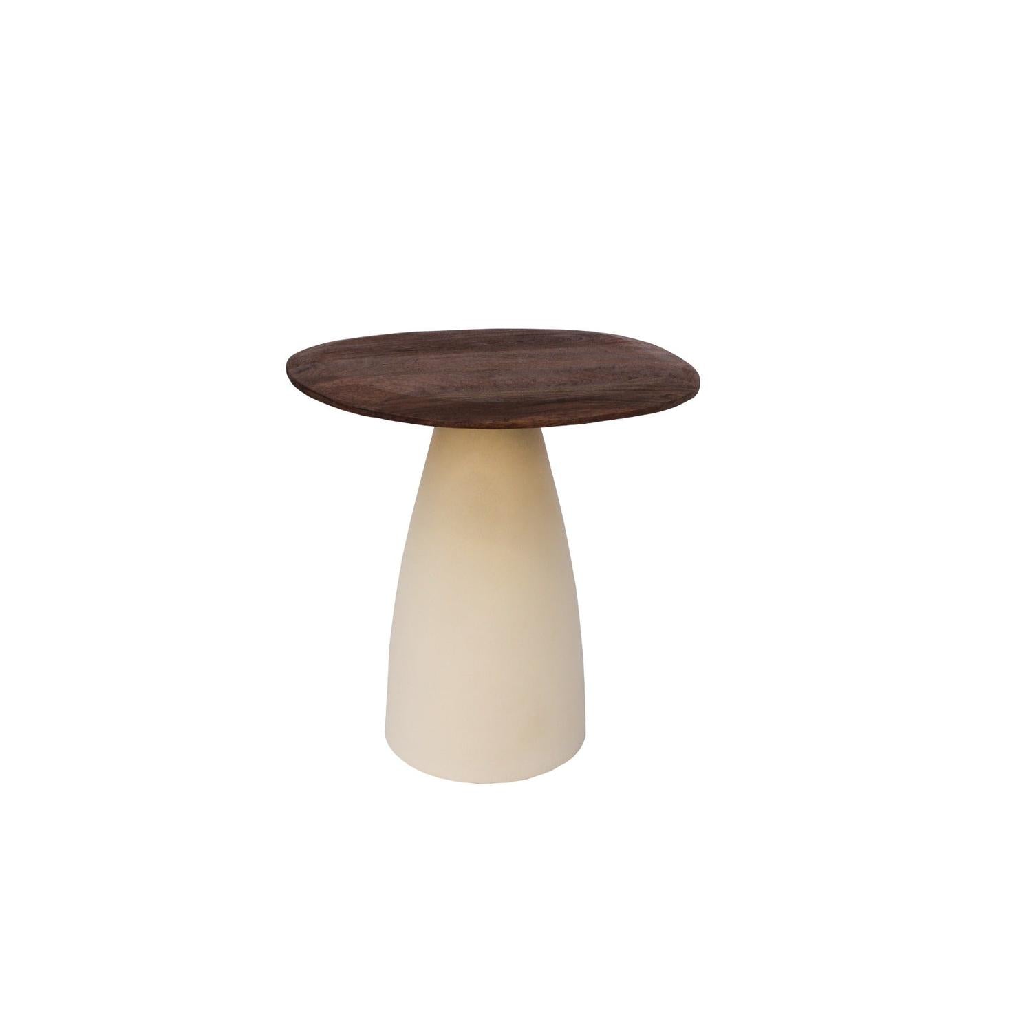 Beistelltisch Marron Ø50cm - Braun/Beige-Beistelltisch-Brix-le canapé