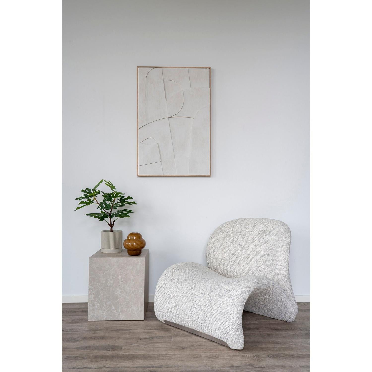 Beistelltisch Prag in Marmoroptik 40*40cm - Beige-Beistelltische-House Nordic-le canapé