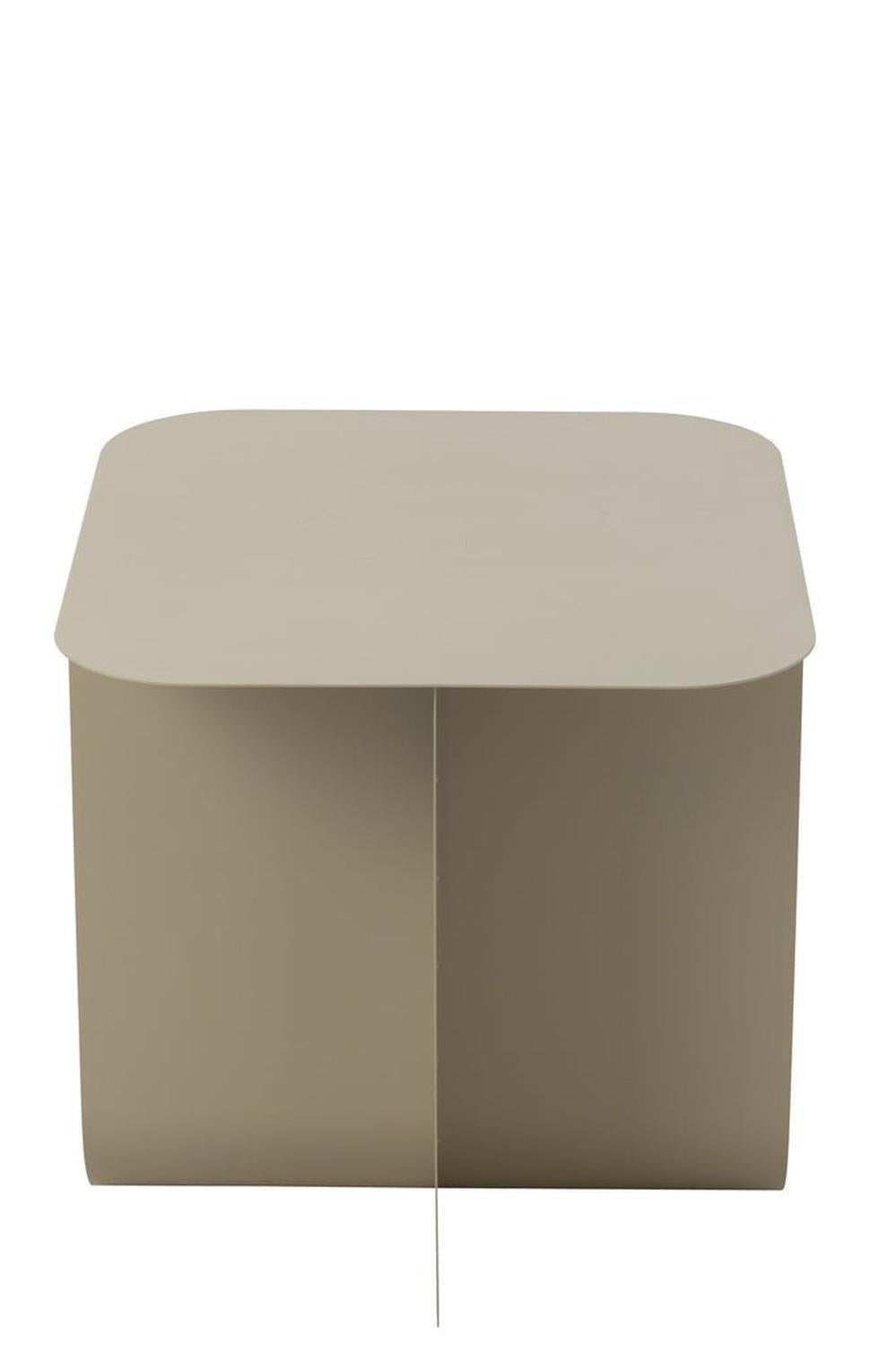 Beistelltisch Quadrat aus Metall - Beige5400924513375Beistelltisch