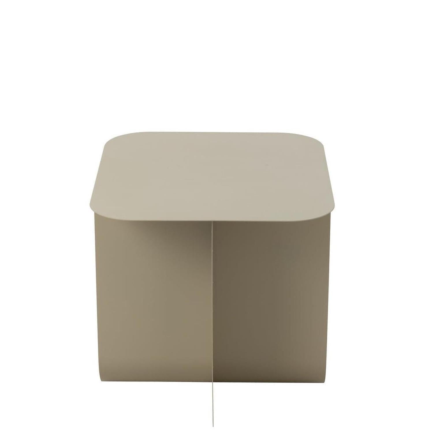 Beistelltisch Quadrat aus Metall - Beige-Beistelltische-J-Line-le canapé