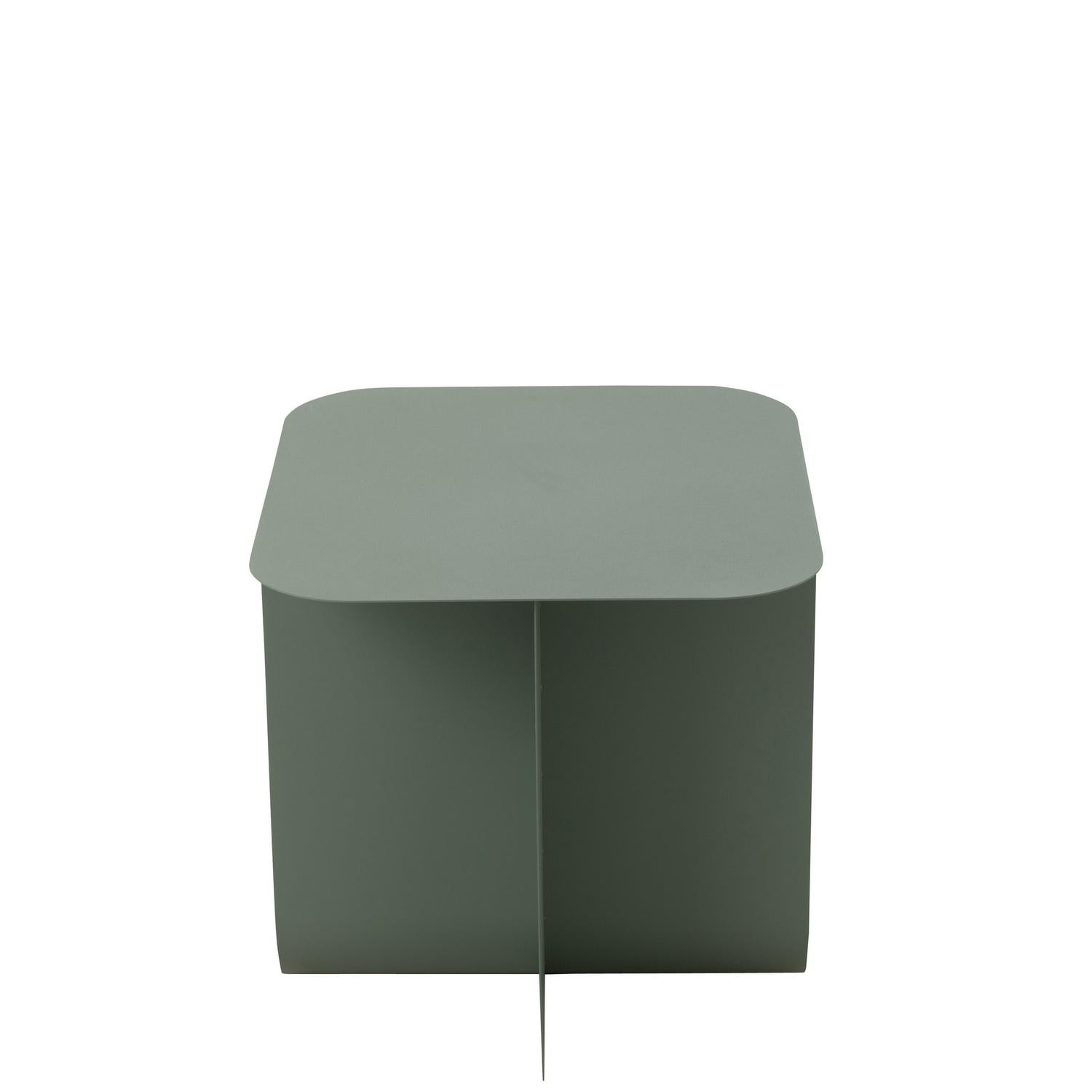 Beistelltisch Quadrat aus Metall - Grün-Beistelltische-J-Line-le canapé