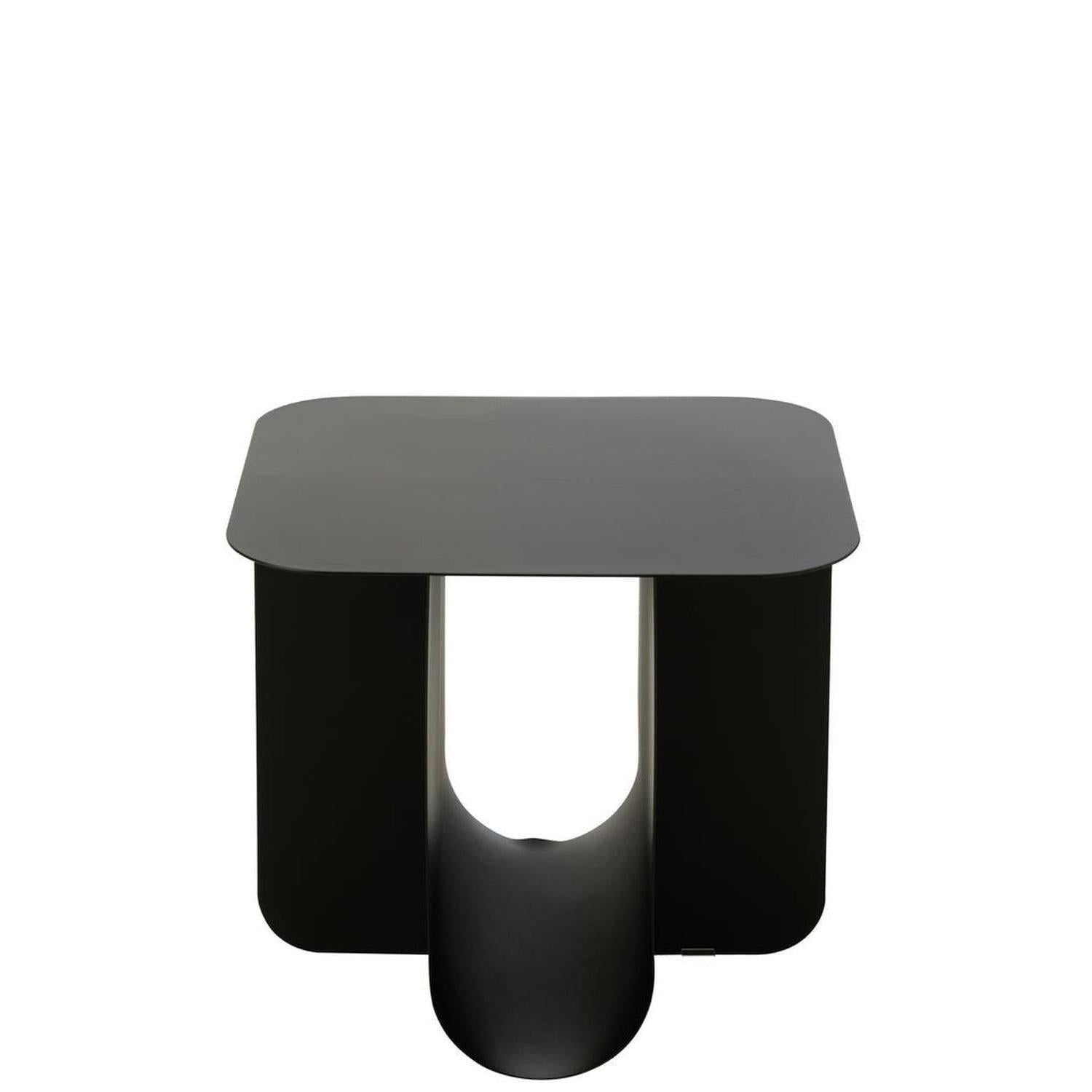 Beistelltisch Quadrat aus Metall - Schwarz-Beistelltisch-J-Line-le canapé