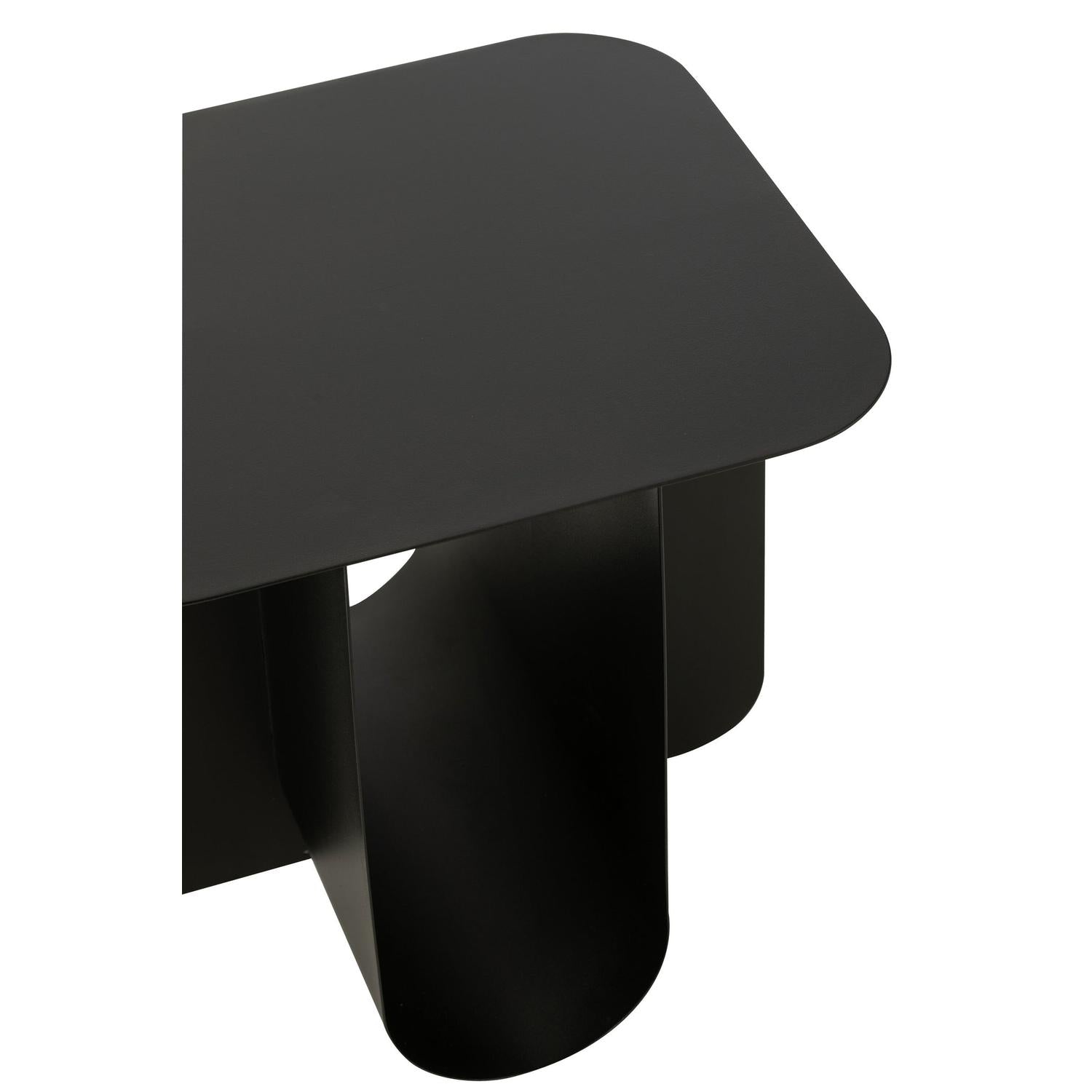 Beistelltisch Quadrat aus Metall - Schwarz-Beistelltische-J-Line-le canapé