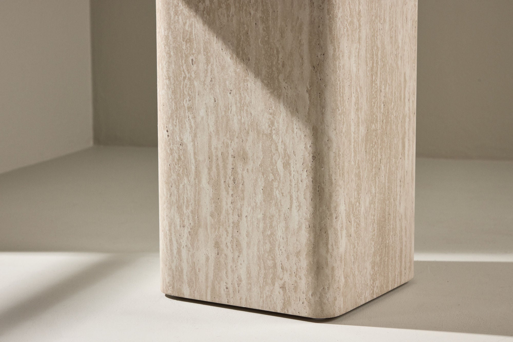 Beistelltisch Qvart Quadratisch 50*50cm - Beige-Beistelltisch-Venture Home-le canapé