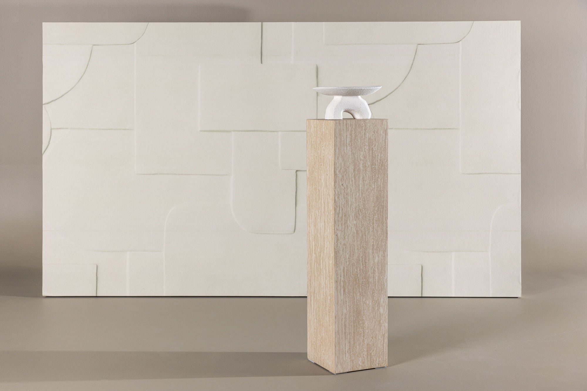 Beistelltisch Ramsvik 95cm - Beige-Beistelltisch-Vind-le canapé