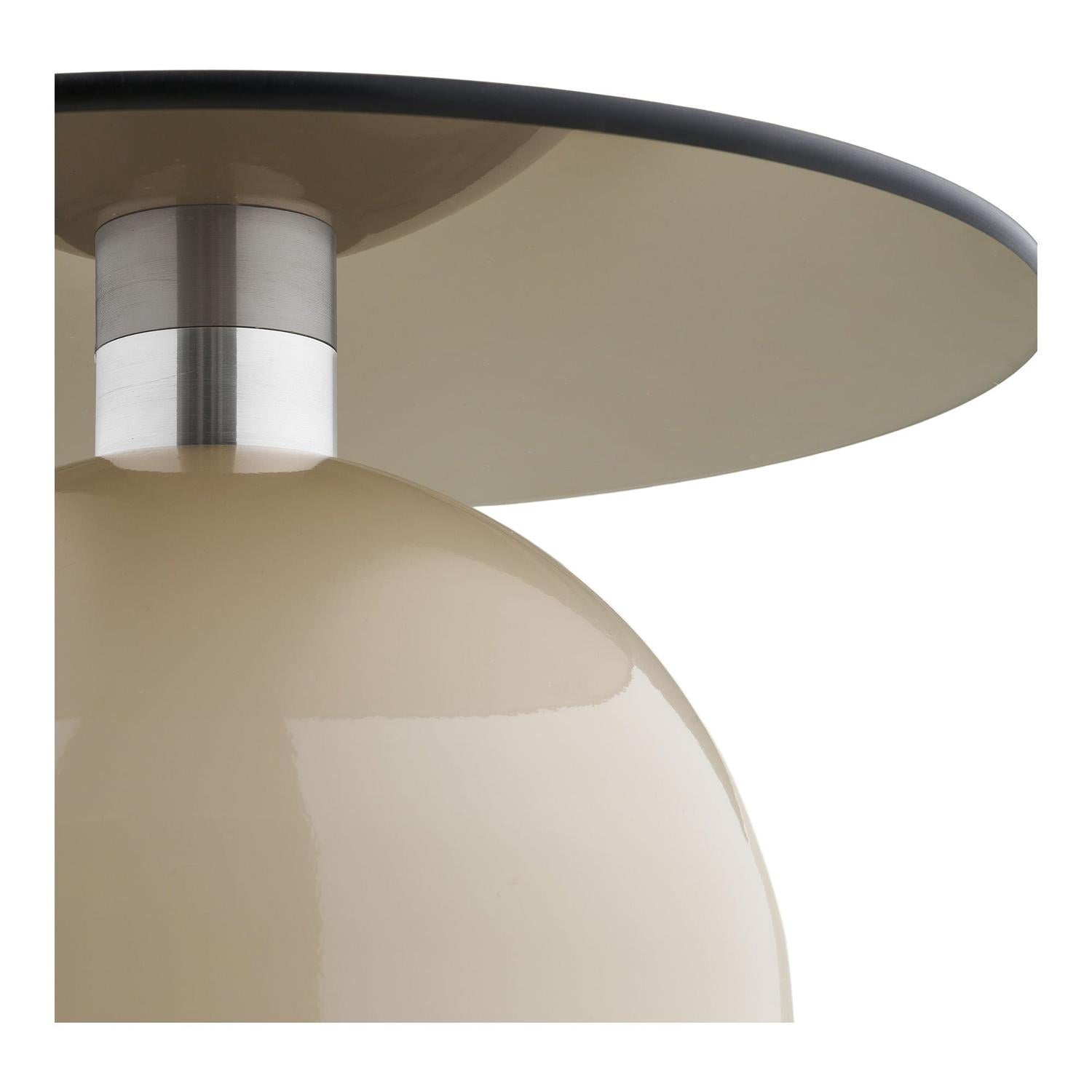 Beistelltisch Ravello aus Glas Ø40cm - Beige-Beistelltische-House Nordic-le canapé