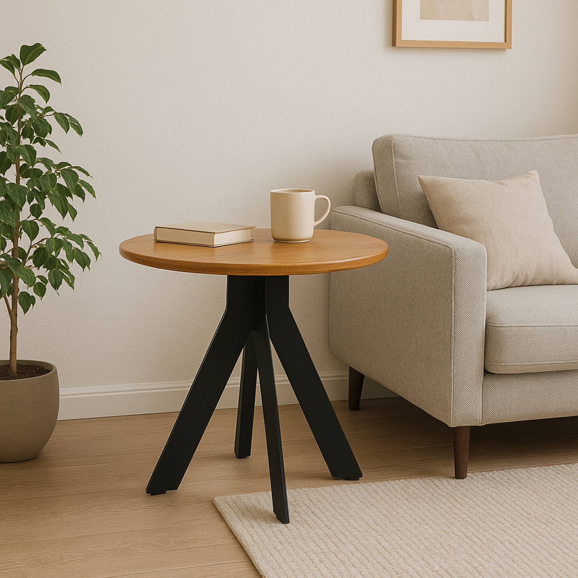 Beistelltisch Runa Ø60cm - Natur-Beistelltische-Benoa-le canapé