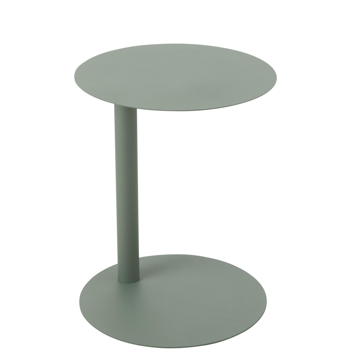 Beistelltisch Rund aus Metall - Grün-Beistelltische-J-Line-le canapé