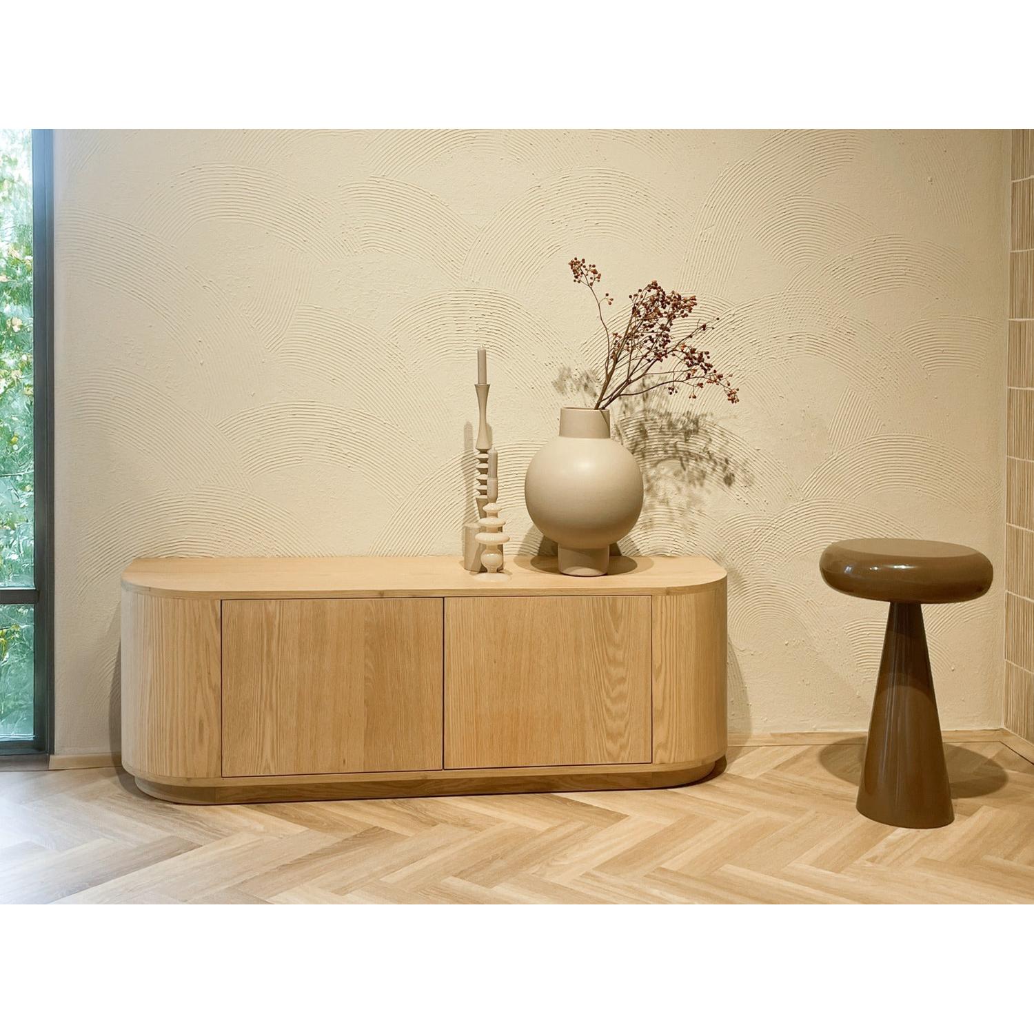 Beistelltisch Sam Ø36cm - Braun-Beistelltische-Livingfurn-le canapé