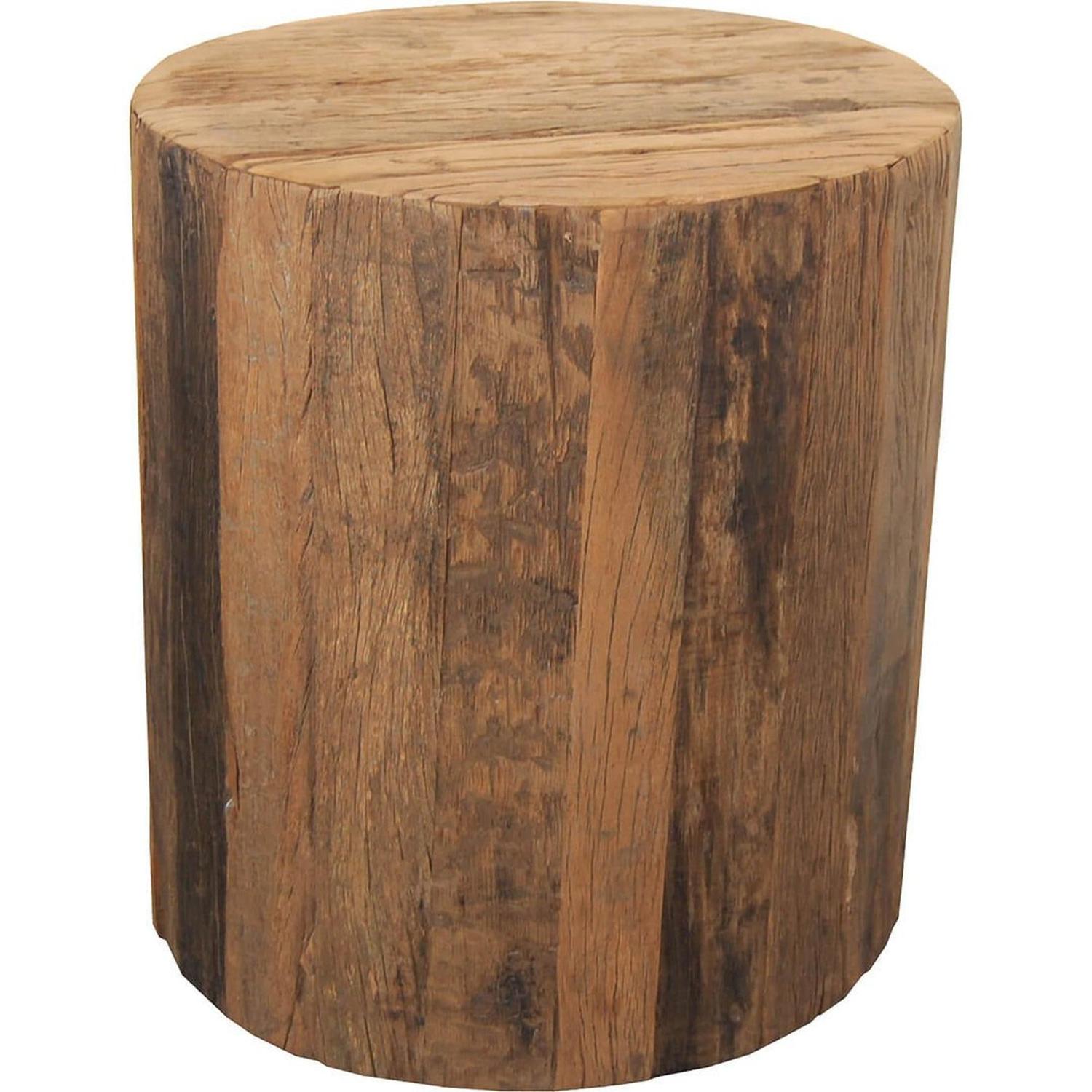 Beistelltisch San Francisco Ø40cm - Recyclingholz-Beistelltische-Trademark Living-le canapé