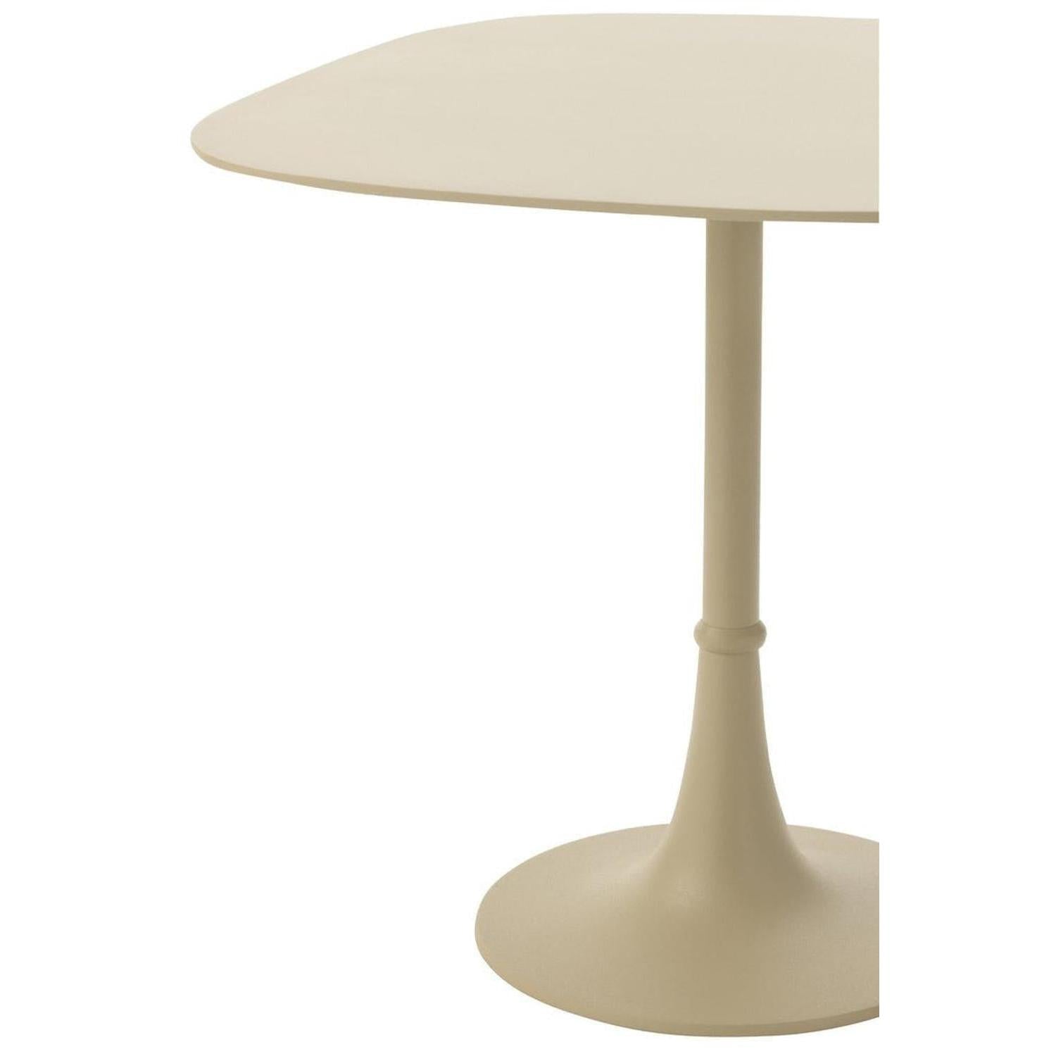 Beistelltisch-Set quadratisch aus Aluminium - Elfenbein-Beistelltische-J-Line-le canapé
