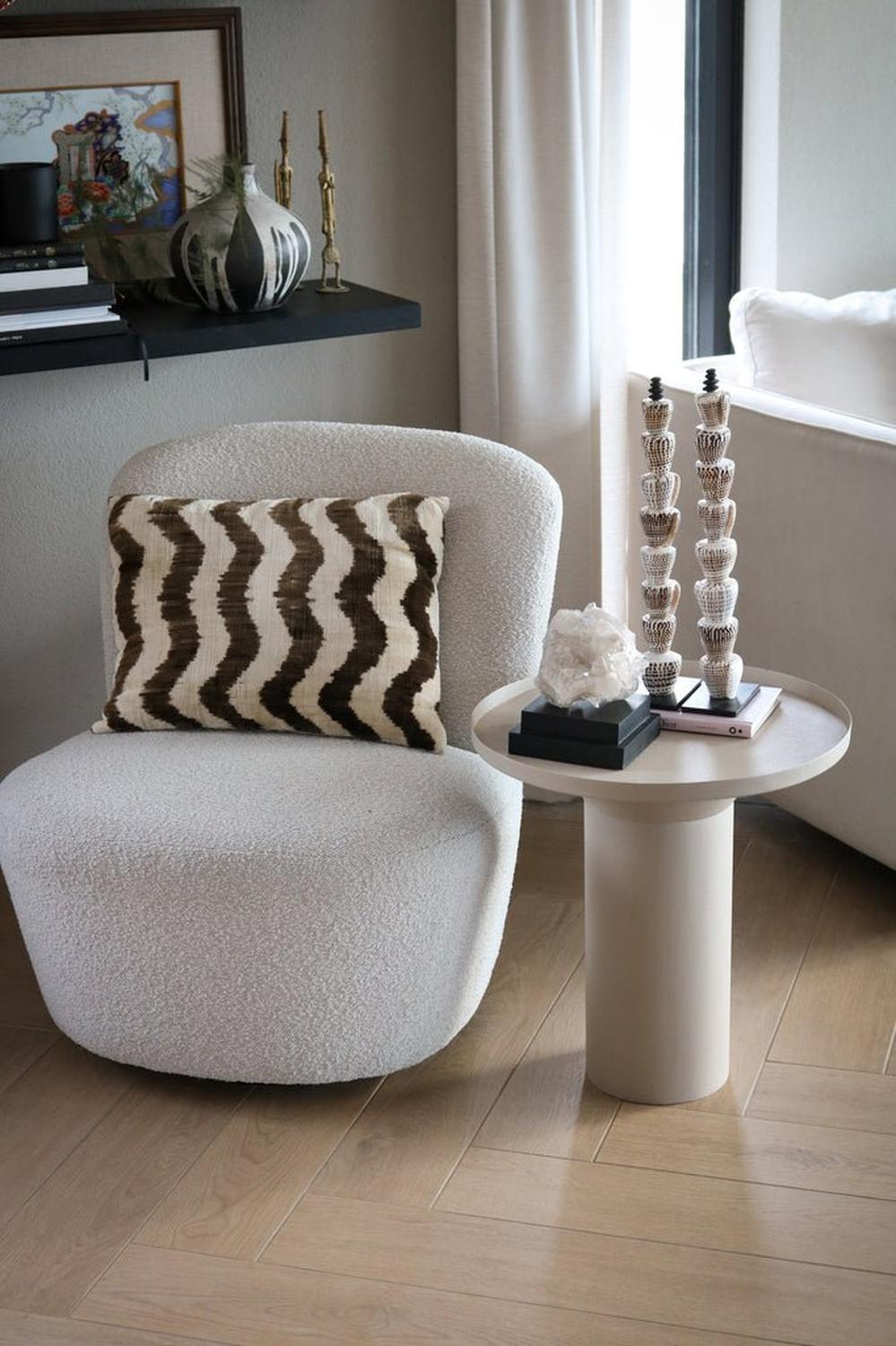 Beistelltisch Sky Ø45cm- Beige-Beistelltische-Kick Collection-le canapé