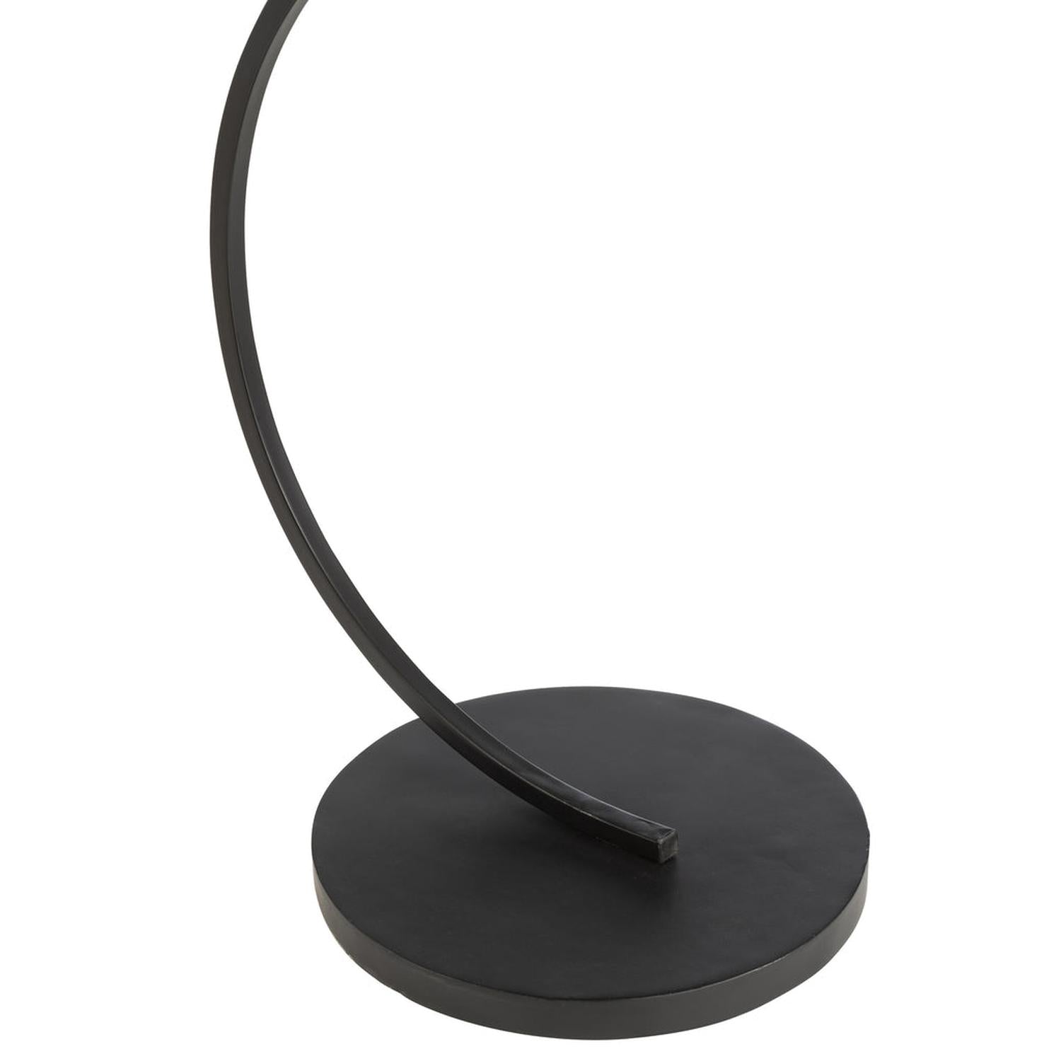 Beistelltisch Swoosh Oval aus Eisen und Mangoholz - Dunkelbraun-Beistelltische-J-Line-le canapé