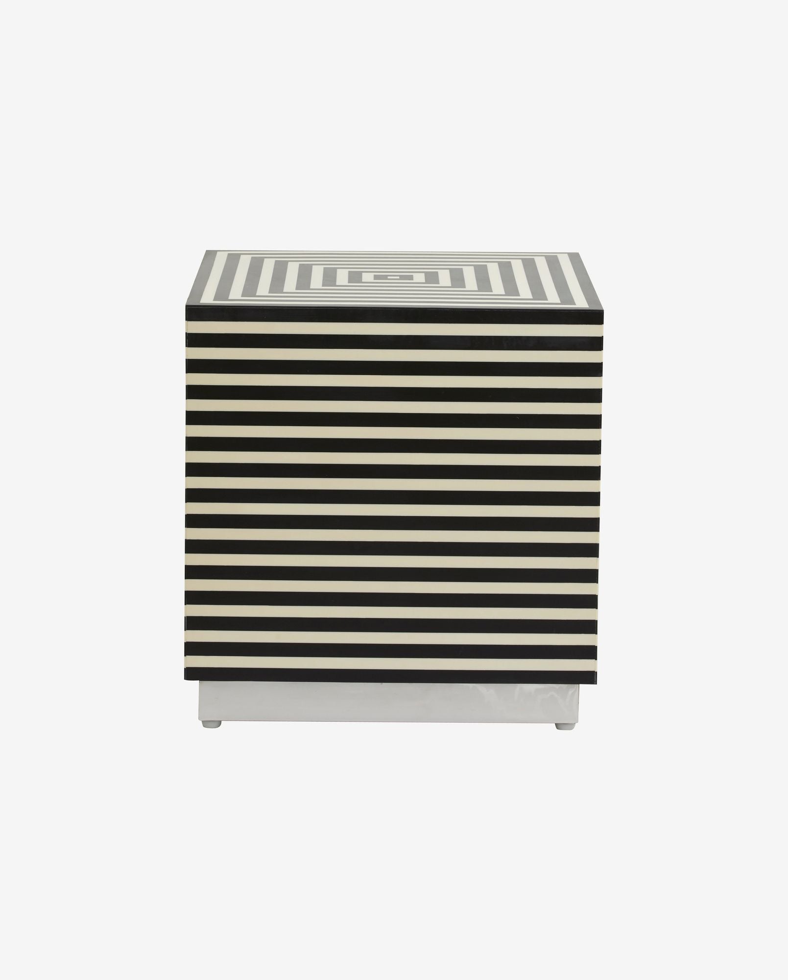 Beistelltisch Taura - Schwarz/Elfenbein-Beistelltische-Nordal A/S-le canapé