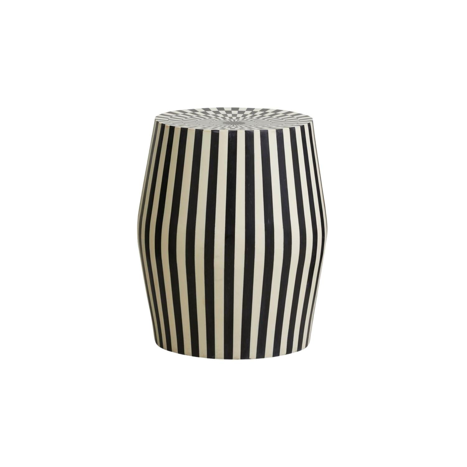 Beistelltisch Taura – Schwarz/Elfenbein-Beistelltische-Nordal A/S-le canapé