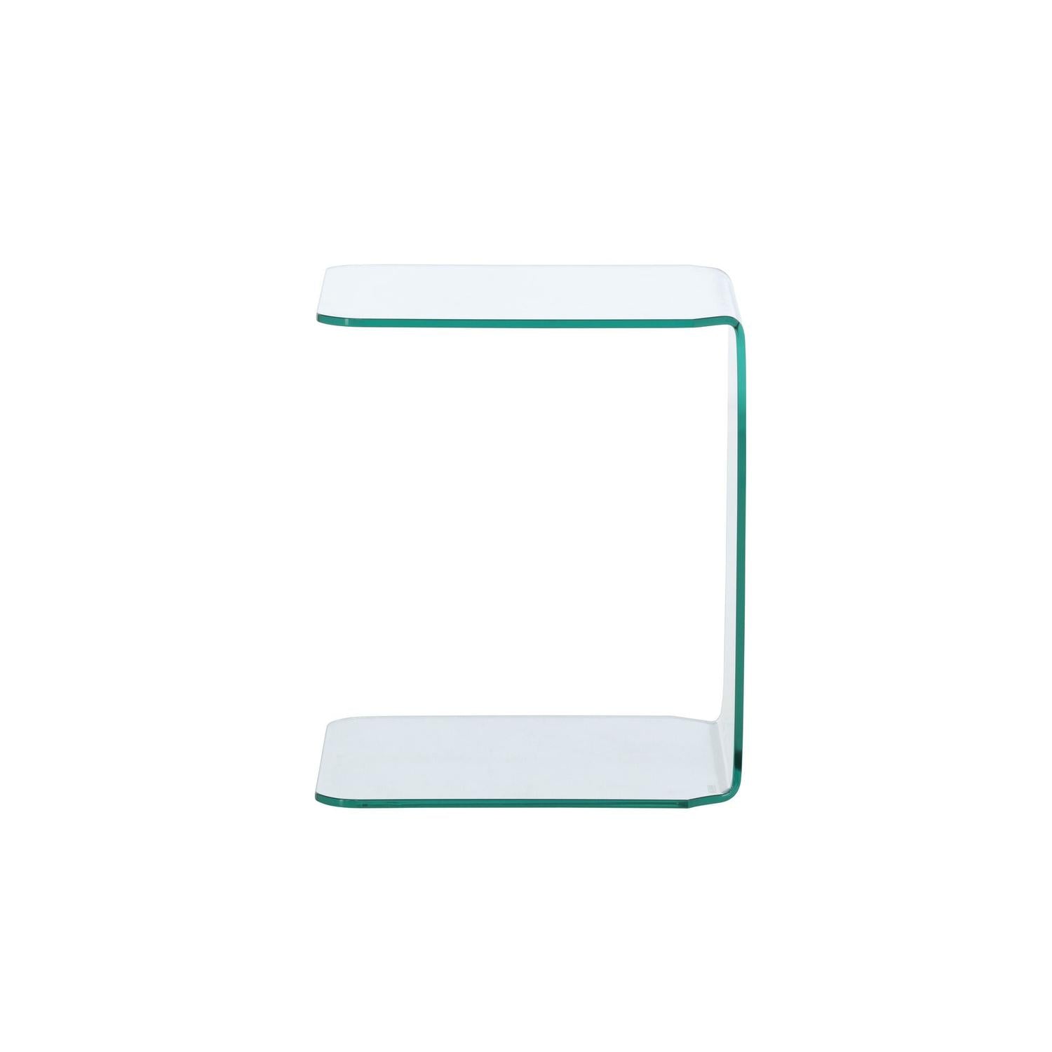 Beistelltisch Telemark 45x45cm - Glasweiß-Beistelltisch-Venture Home-le canapé