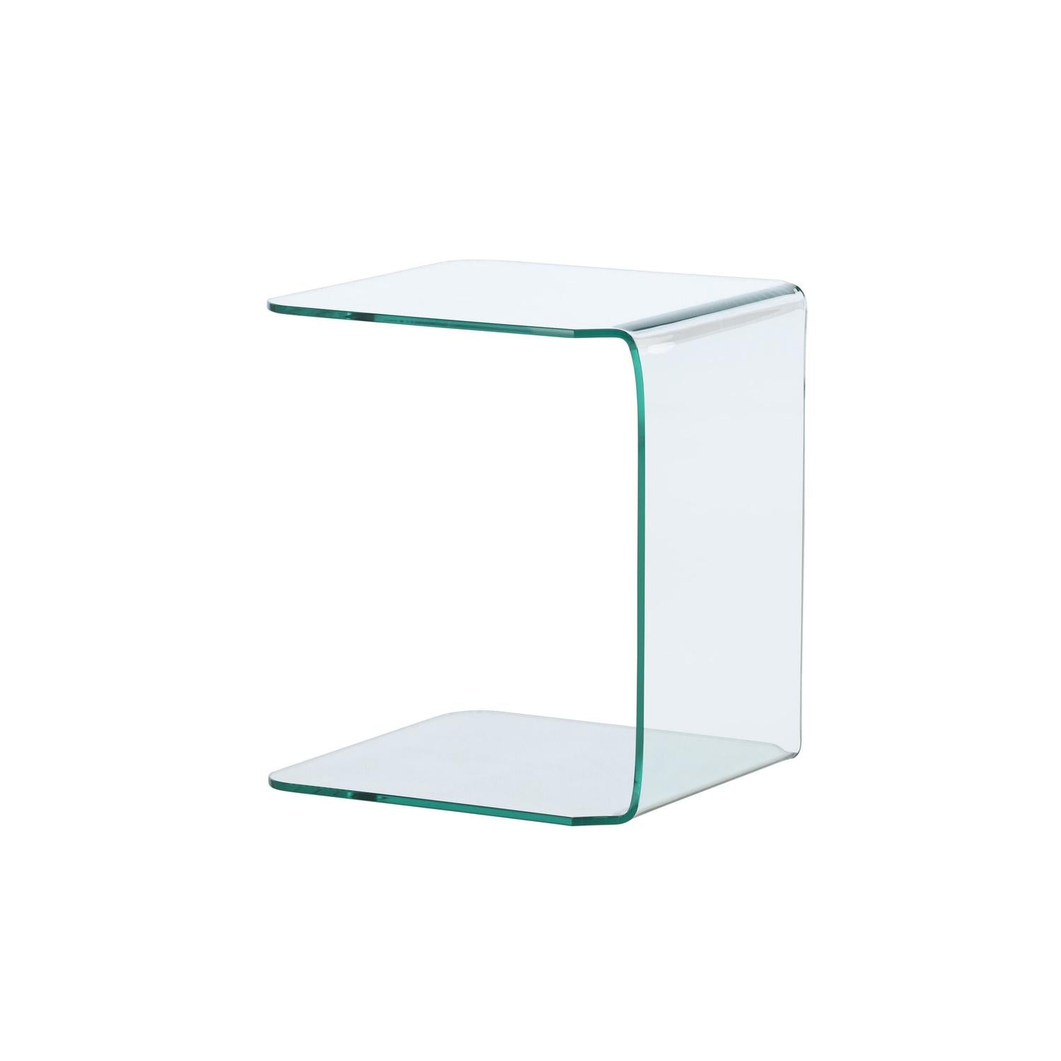 Beistelltisch Telemark 45x45cm - Glasweiß-Beistelltisch-Venture Home-le canapé